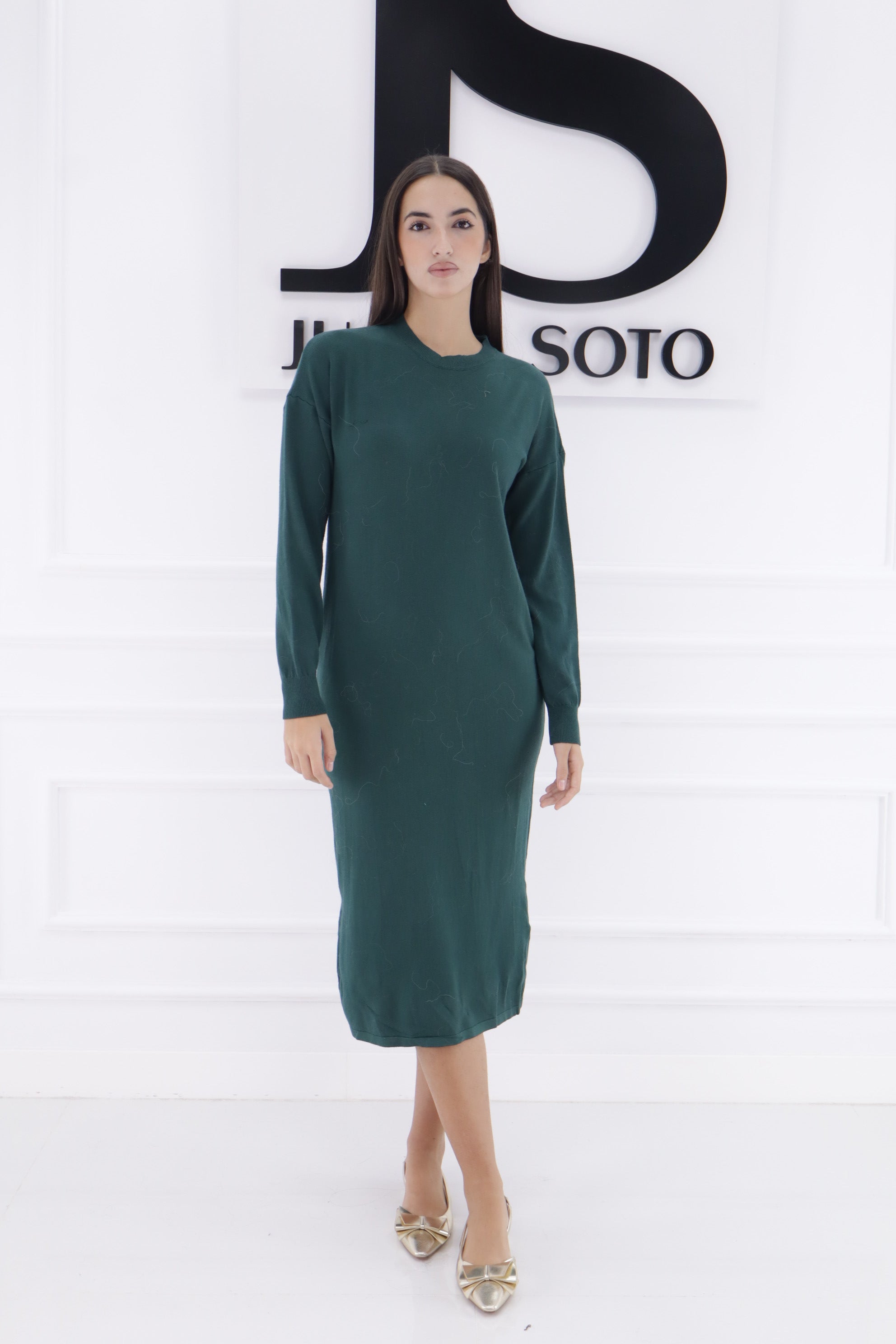 Vestido punto M2526(cuello redondo)