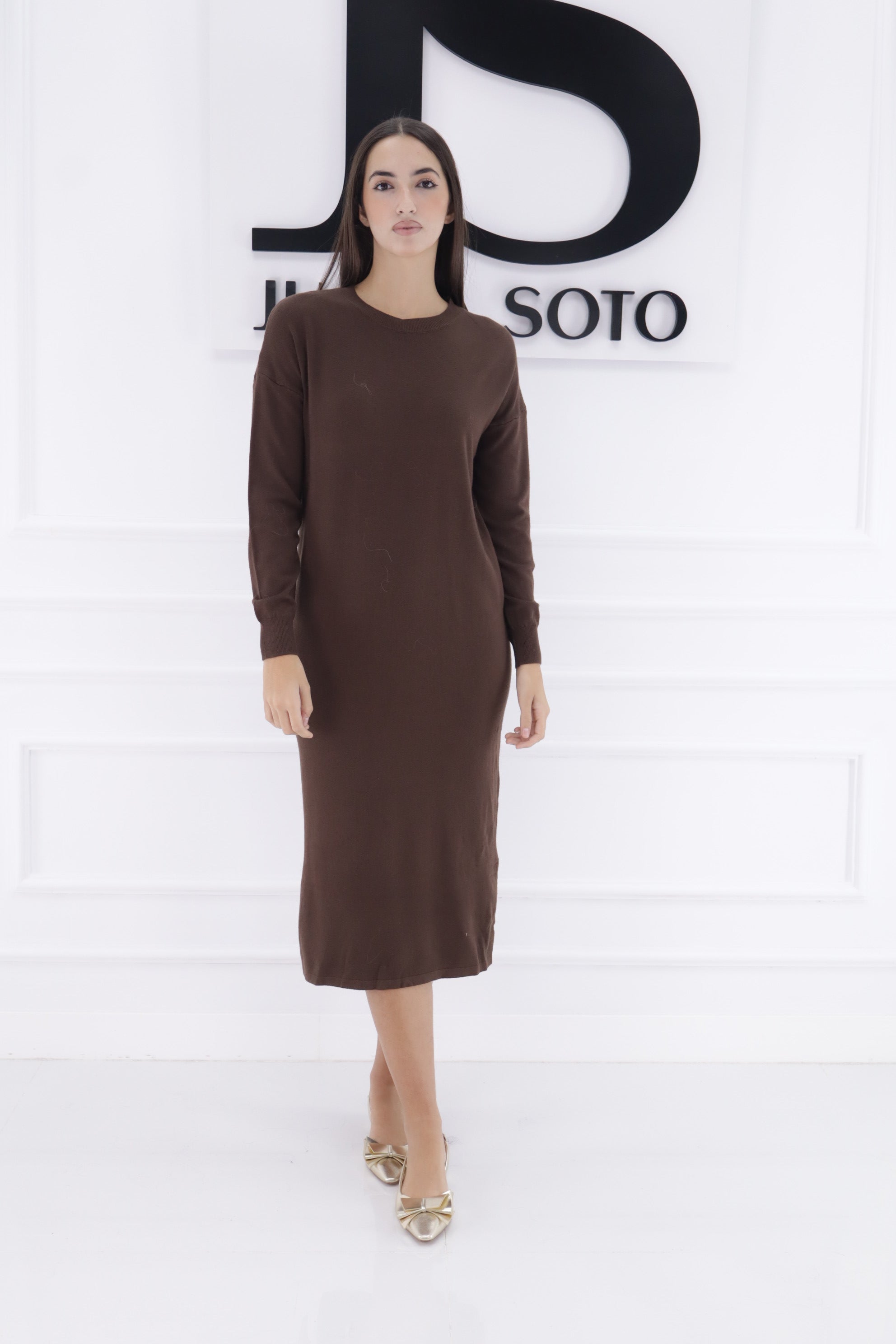 Vestido punto M2526(cuello redondo)