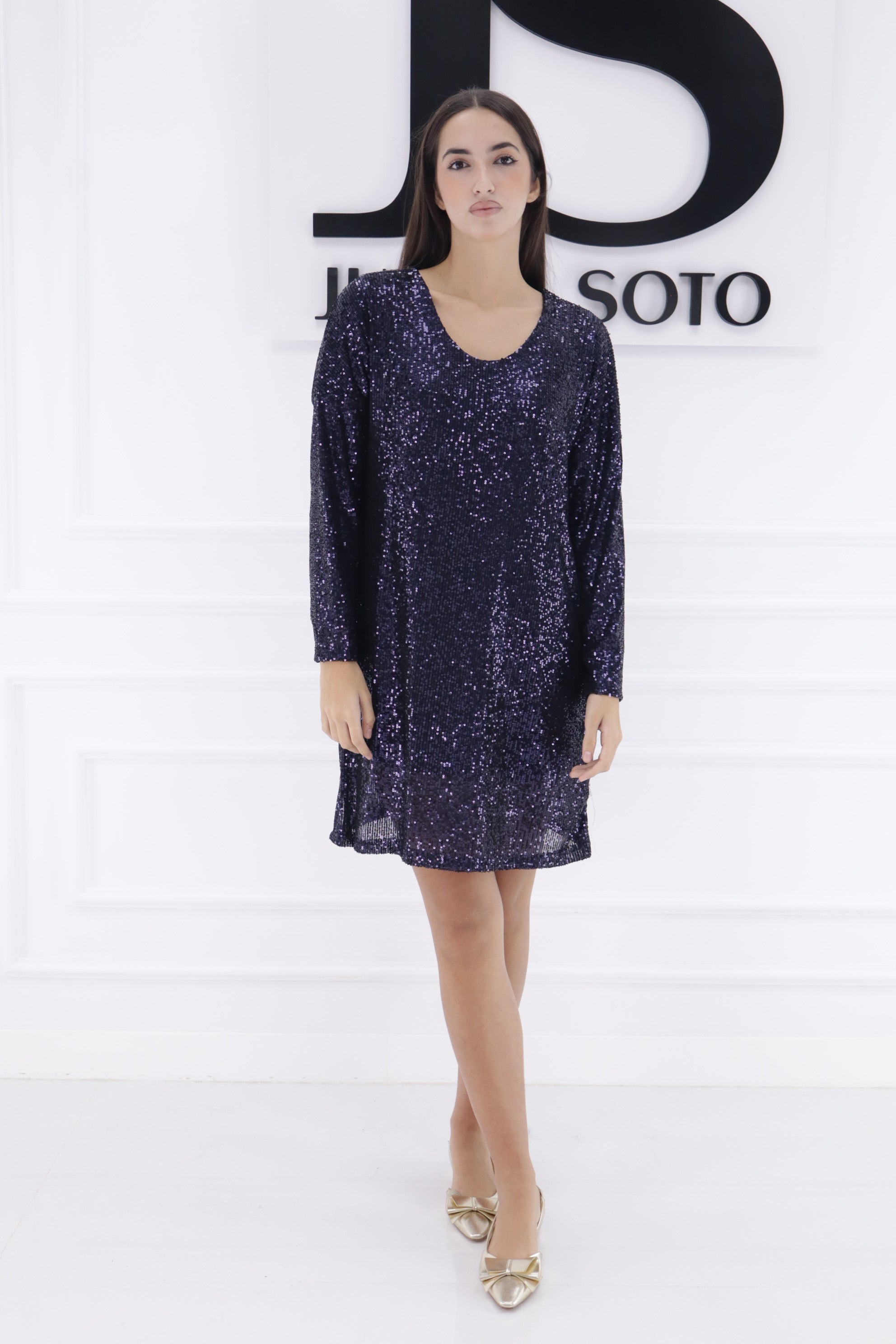 Vestido lentejuelas 72085A