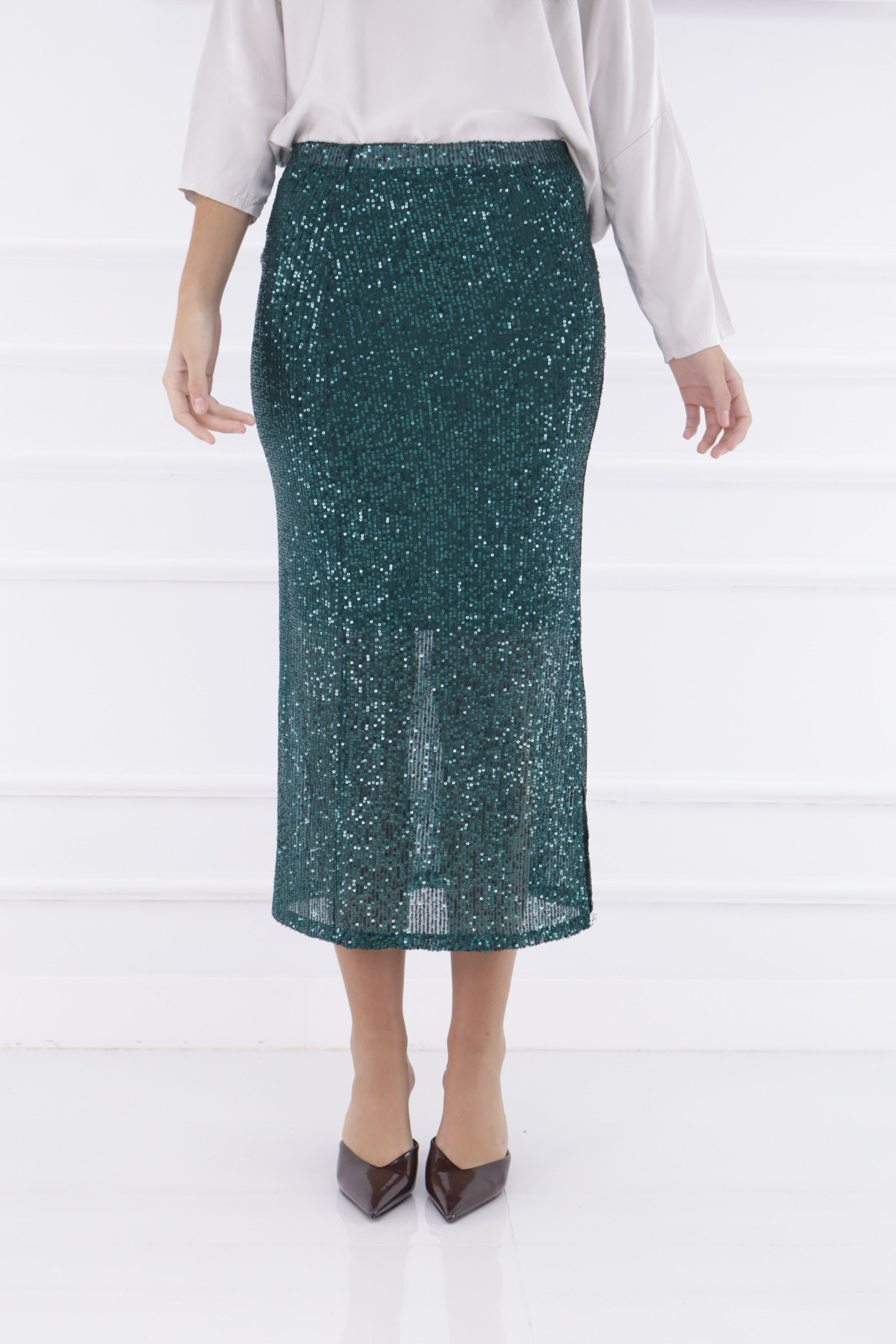 Falda larga lentejuelas 30015