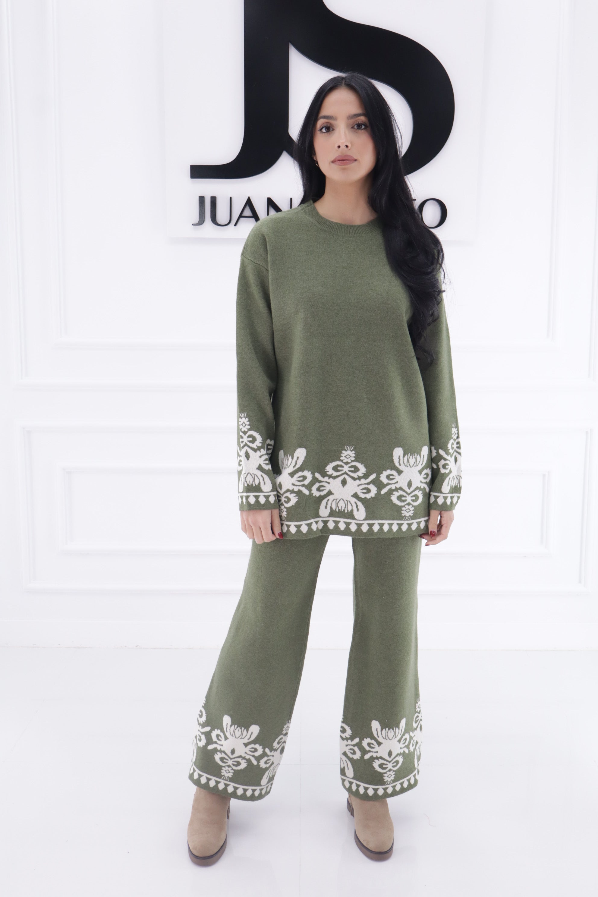 Conjunto 25-2820 estampado flores