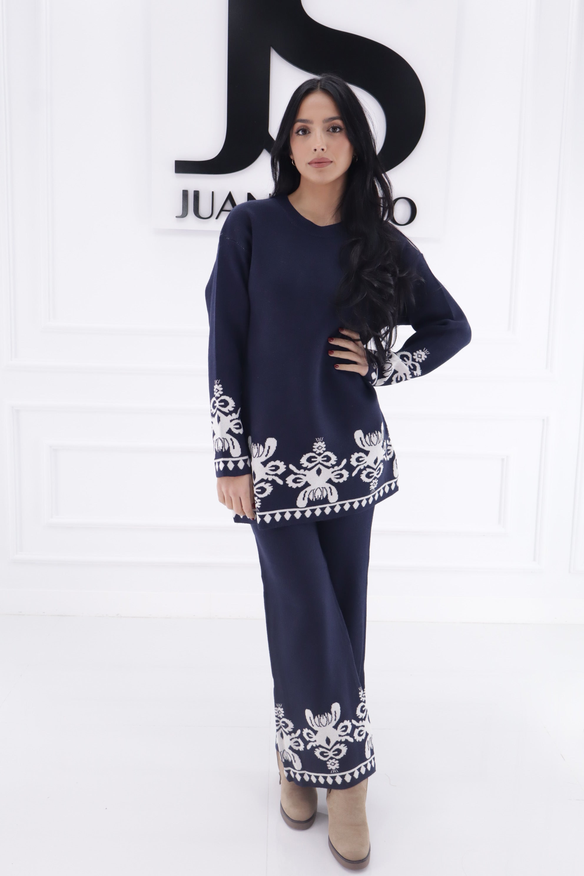 Conjunto 25-2820 estampado flores