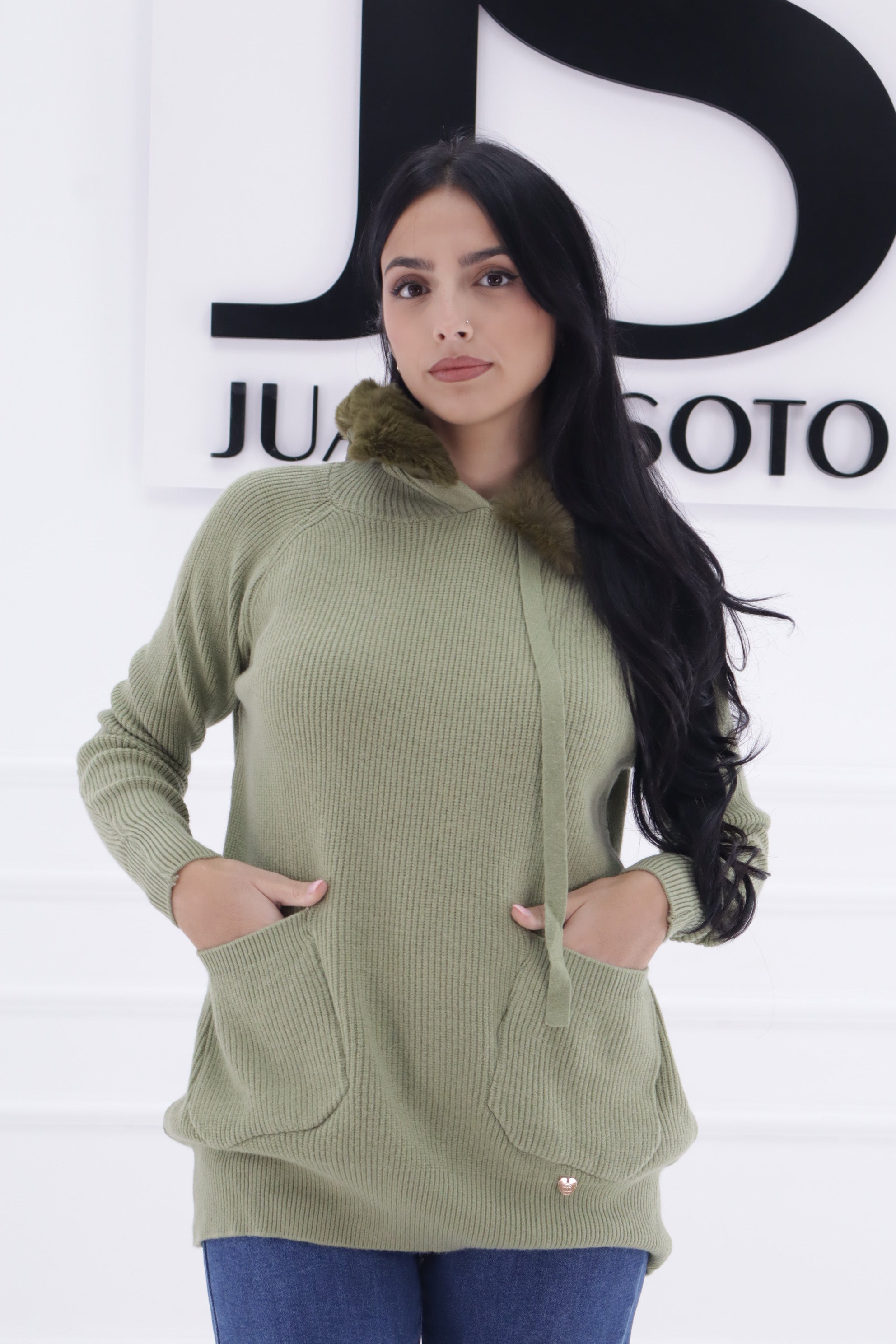 Jersey punto pompones ALMA ZDB054