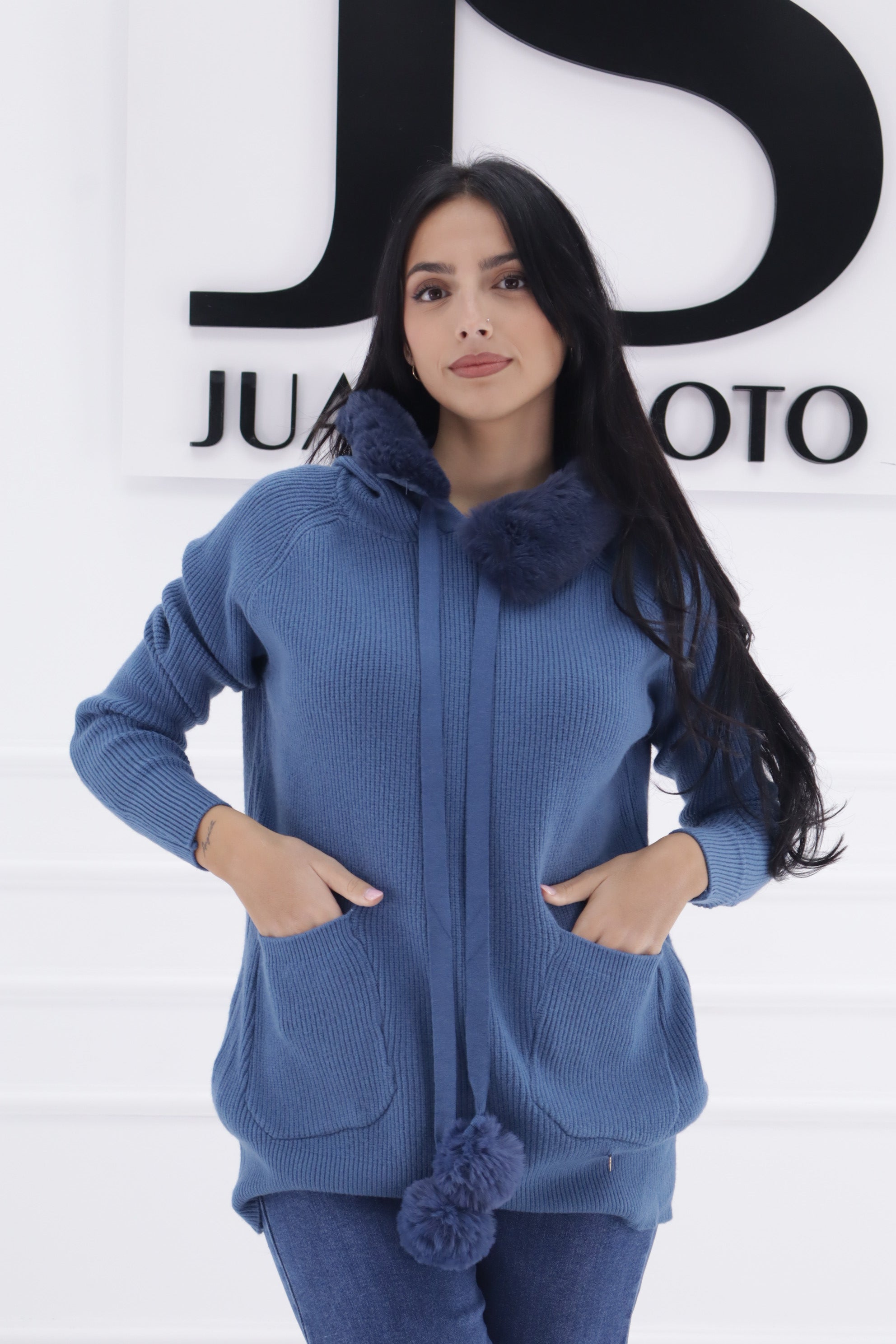 Jersey punto pompones ALMA ZDB054