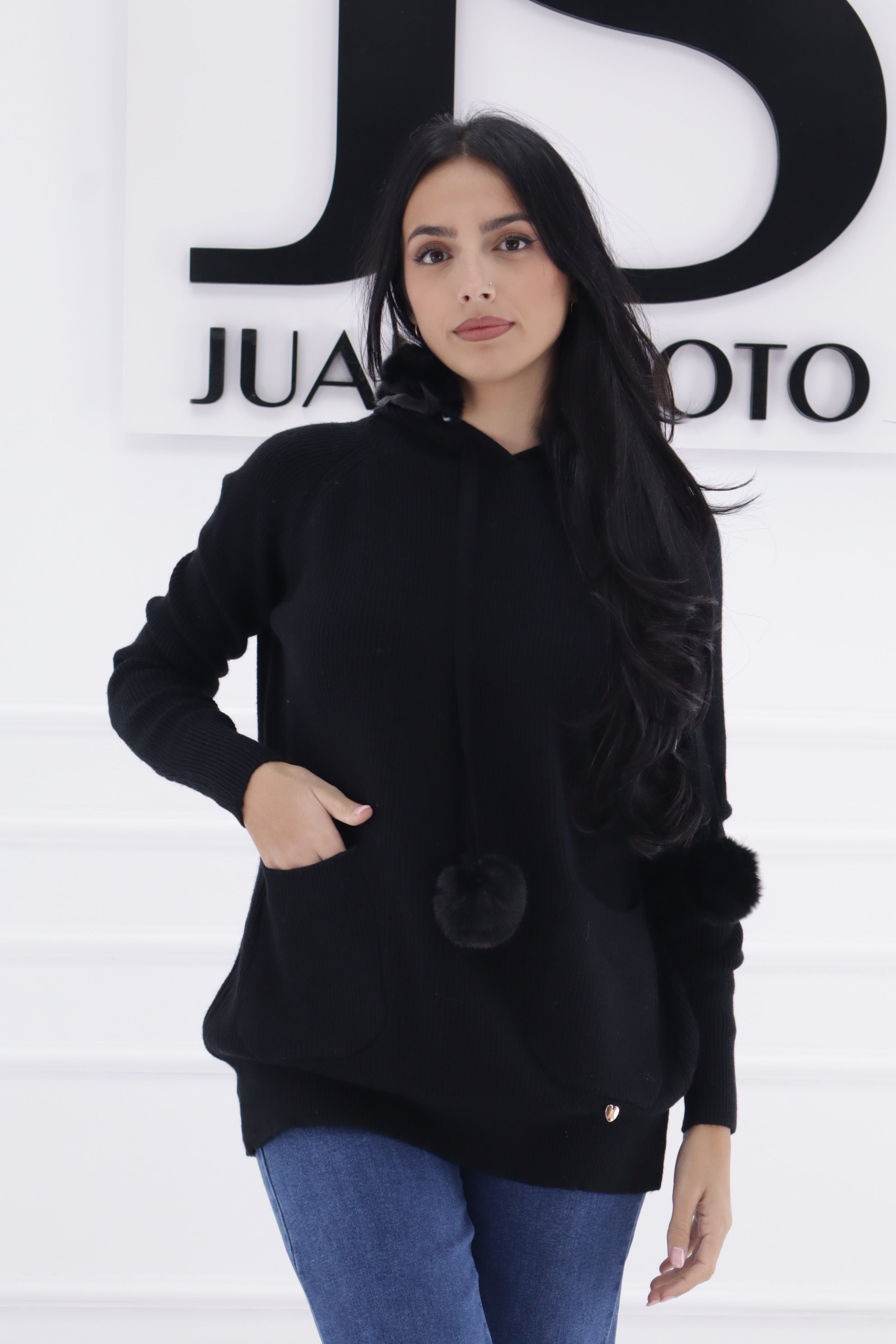 Jersey punto pompones ALMA ZDB054