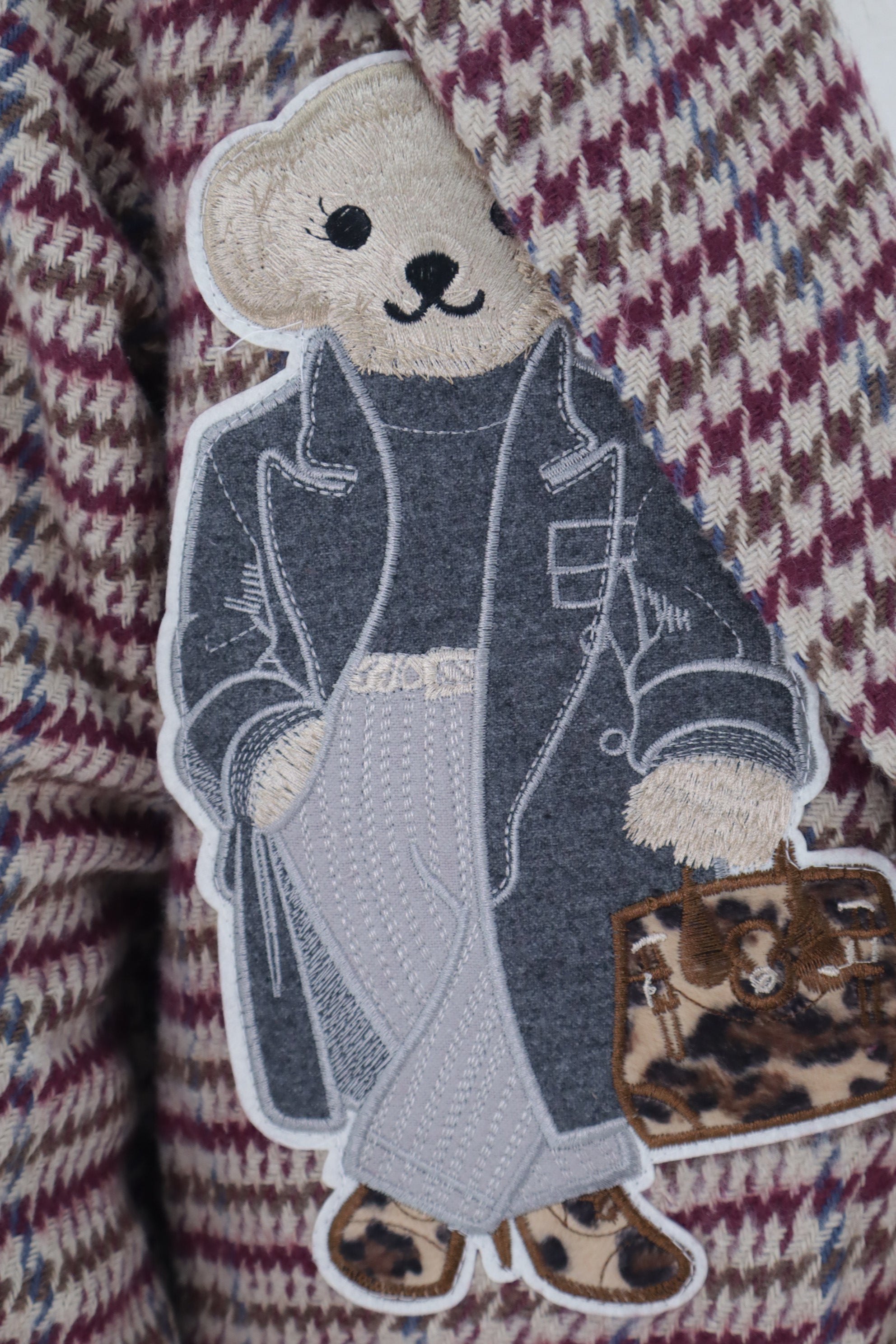 Chaqueta osito cuadro