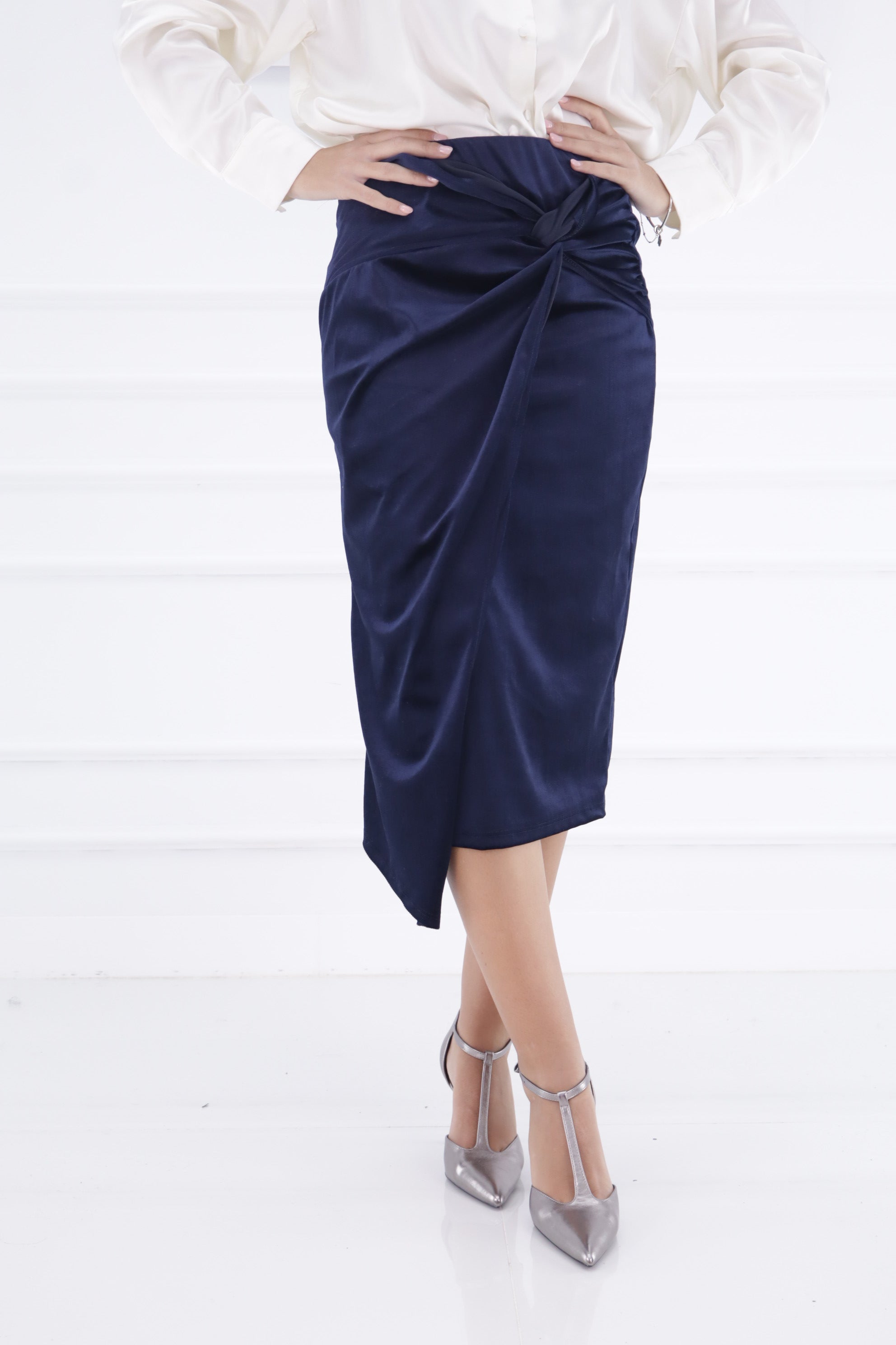 Falda terciopelo nudo 19725