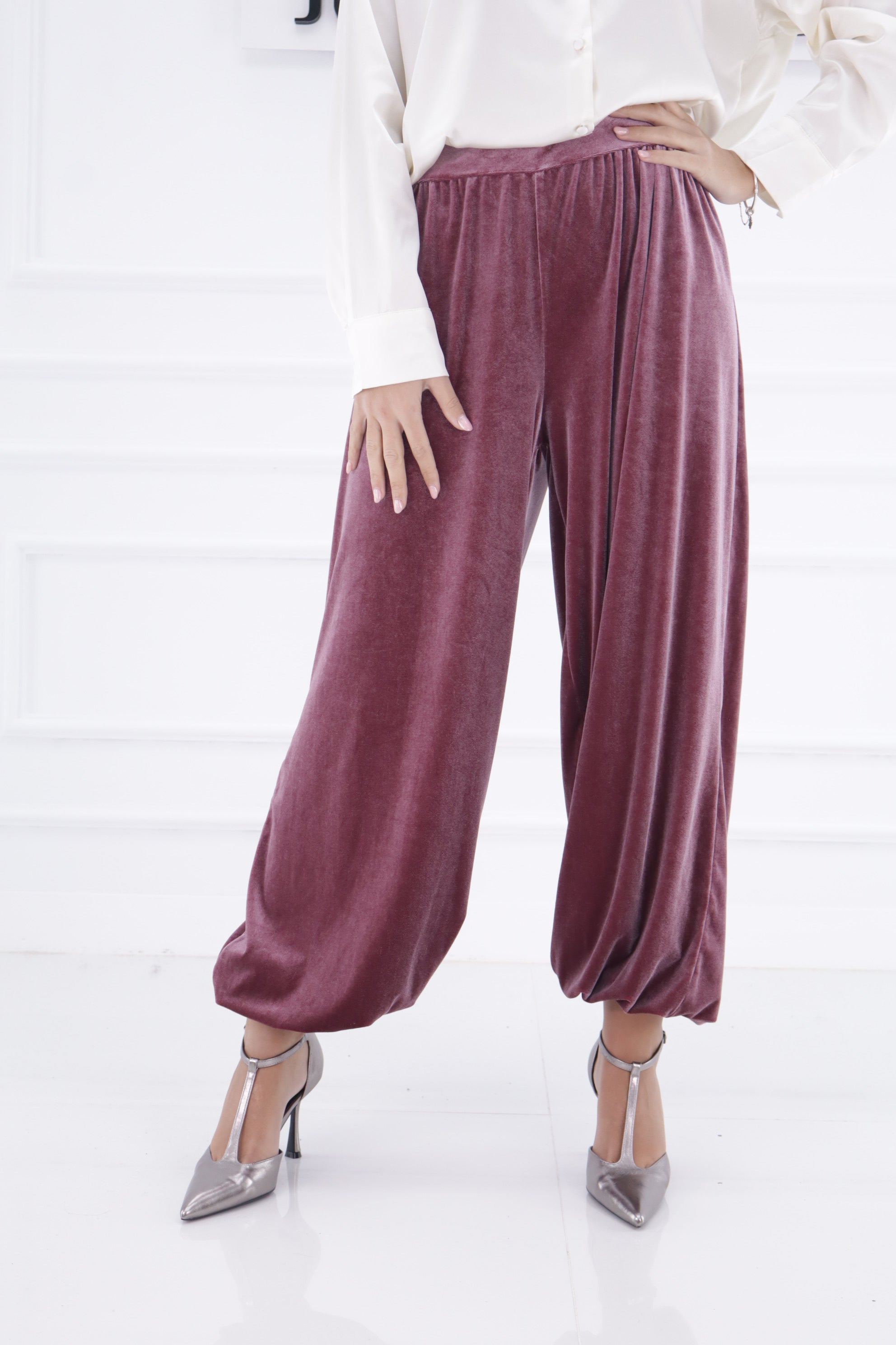 Pantalón bombacho terciopelo 851682