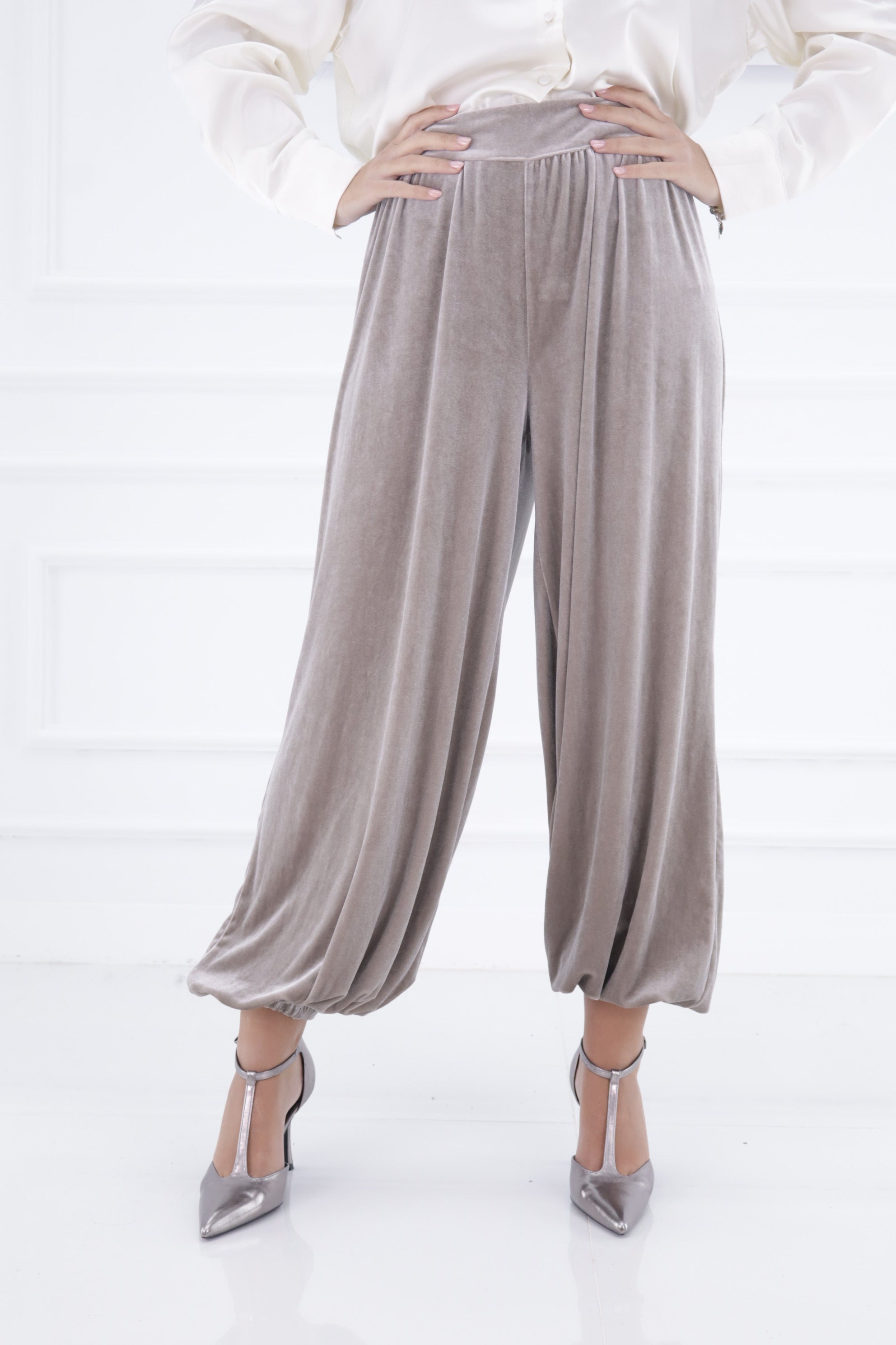 Pantalón bombacho terciopelo 851682