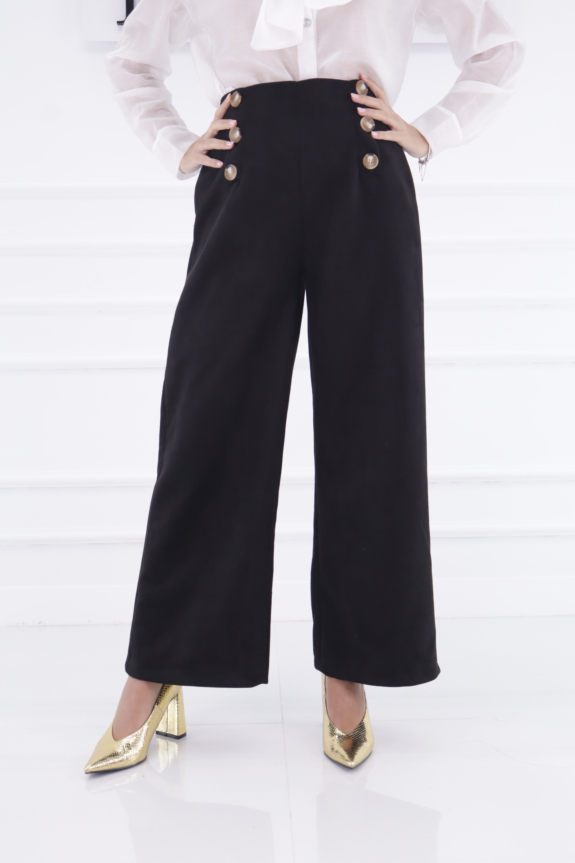 Pantalón antelina botones 8797