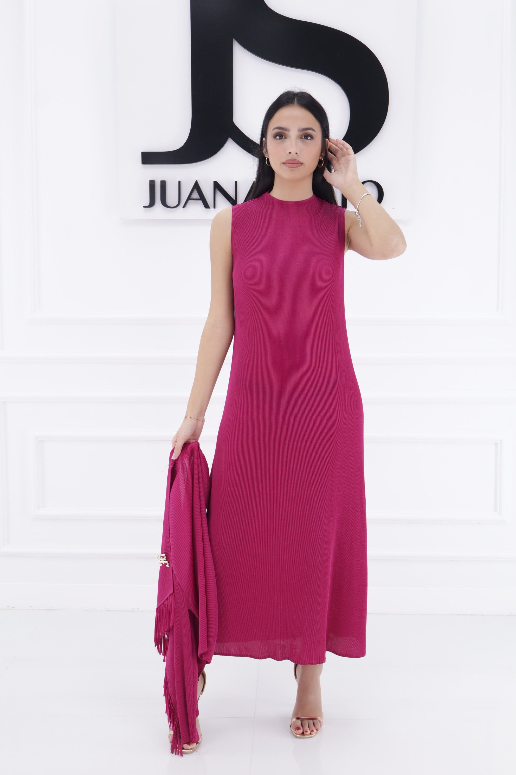 Vestido chaqueta flecos 33795