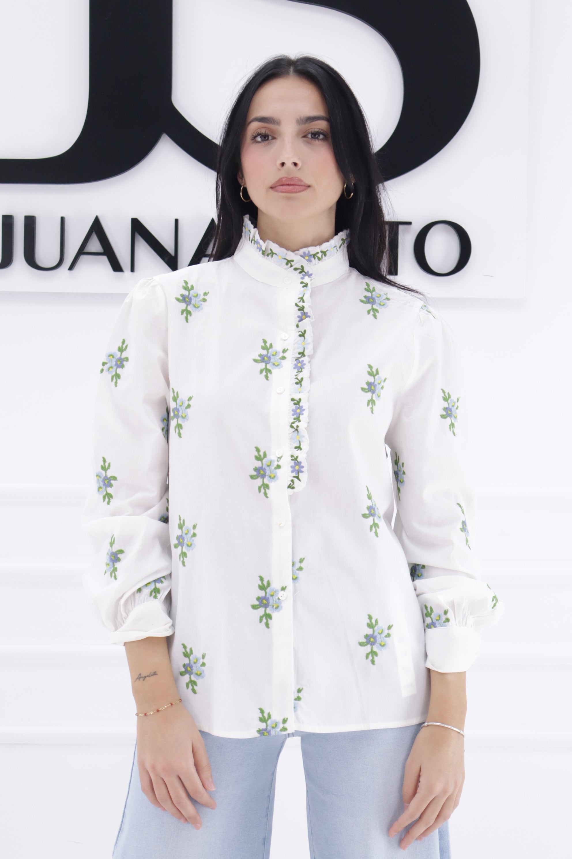 Camisa flores 1D1726