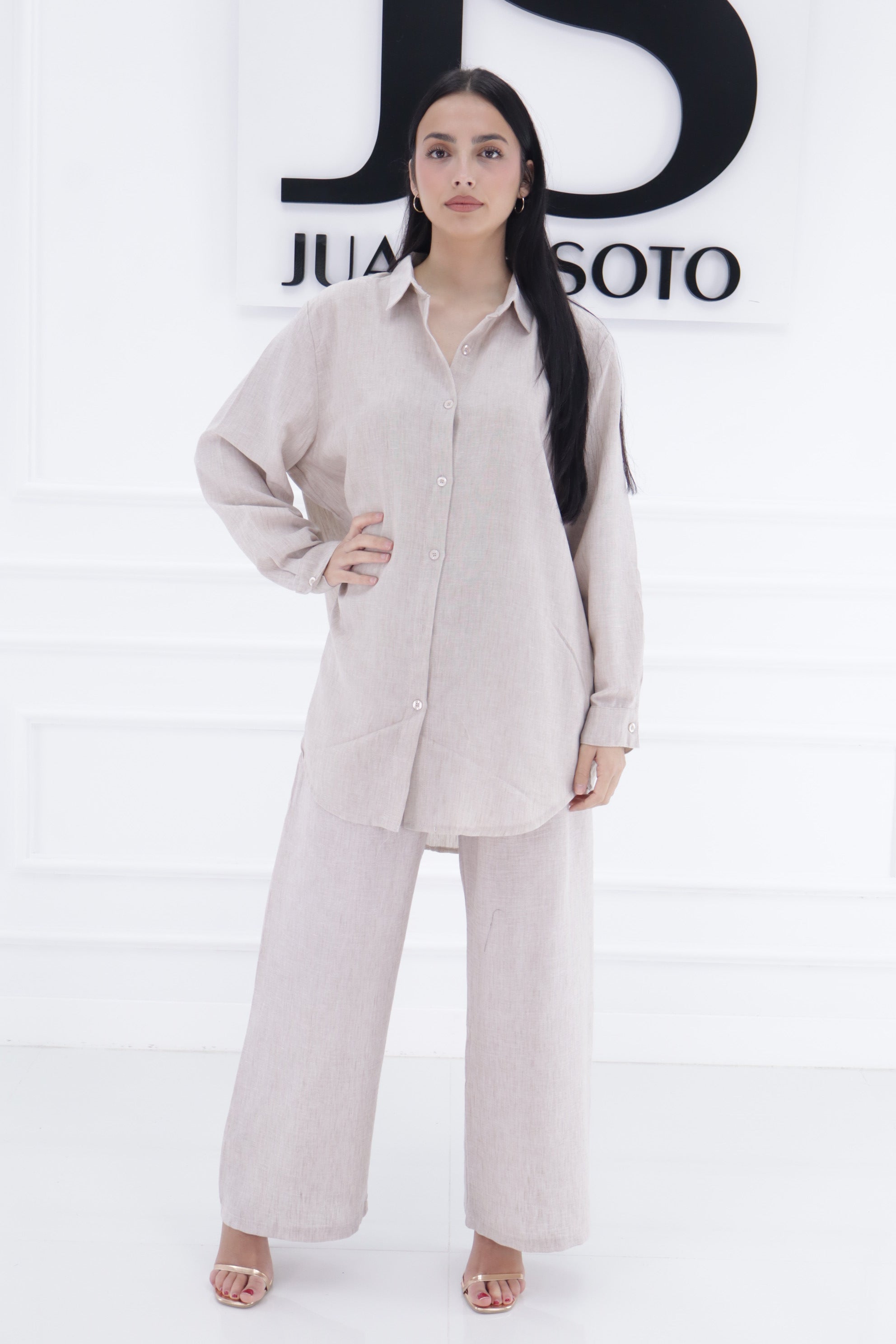 Conjunto efecto lino SJ-172