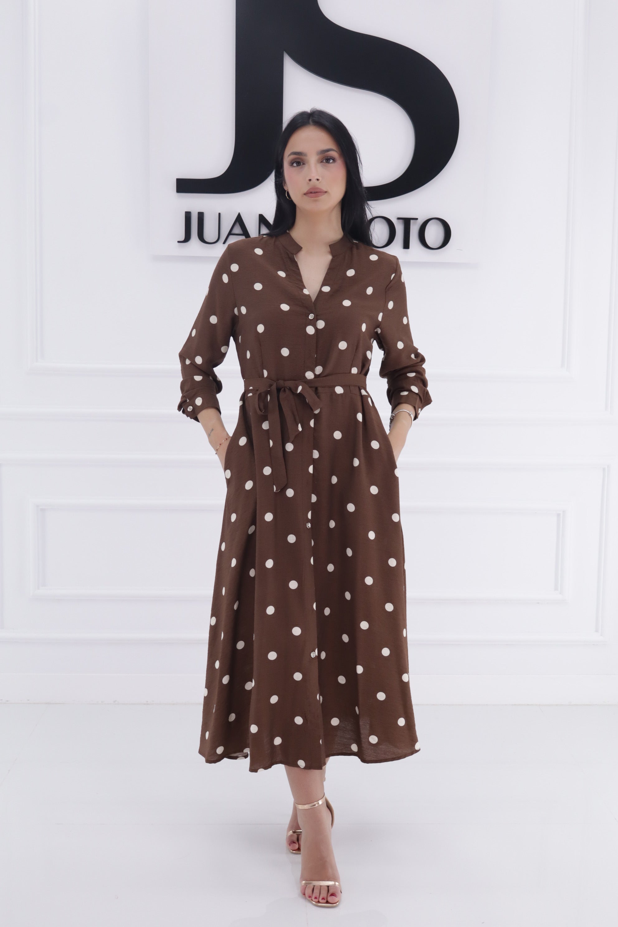 Vestido lunares 9033