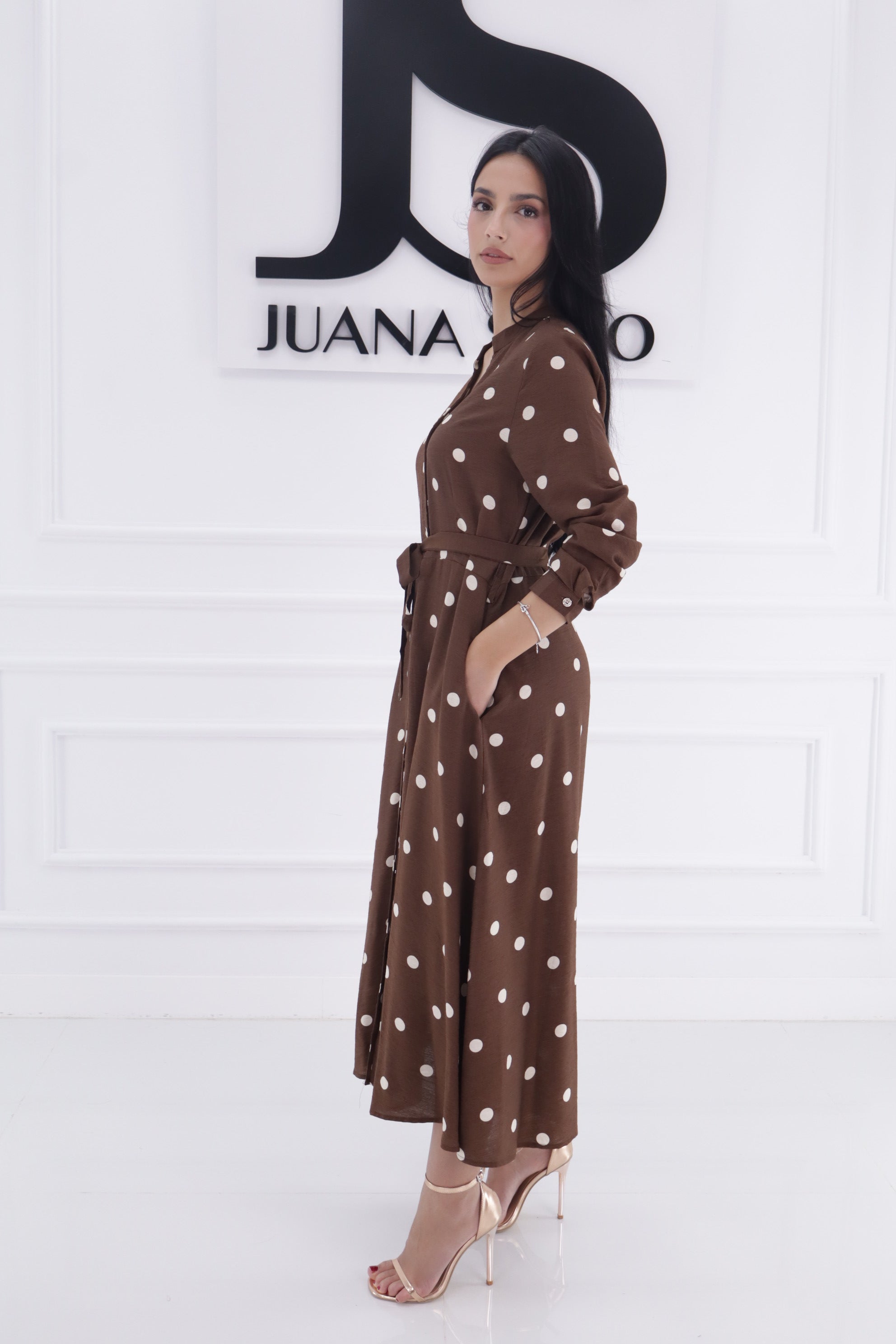 Vestido lunares 9033