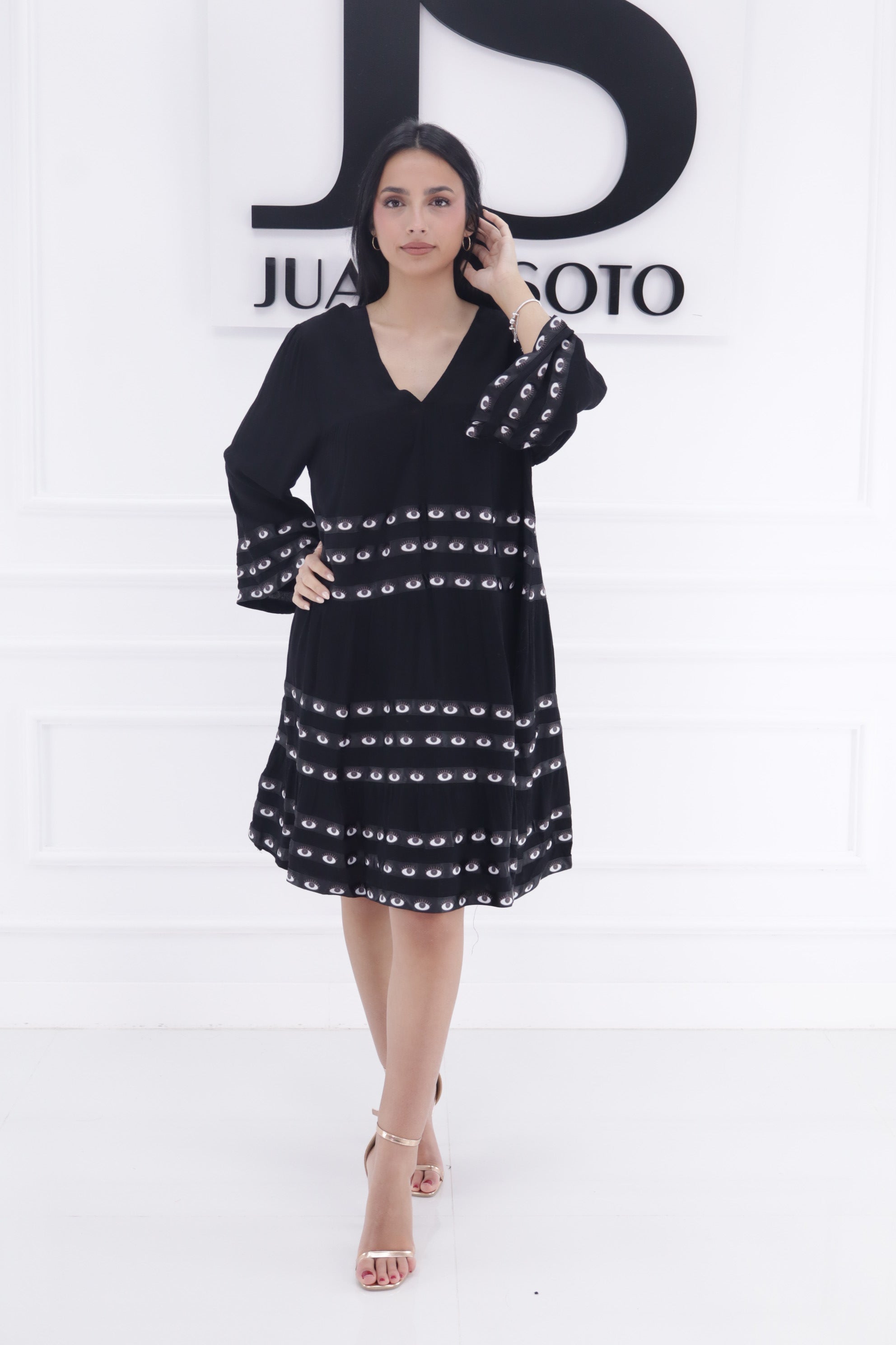 Vestido ojos L1020