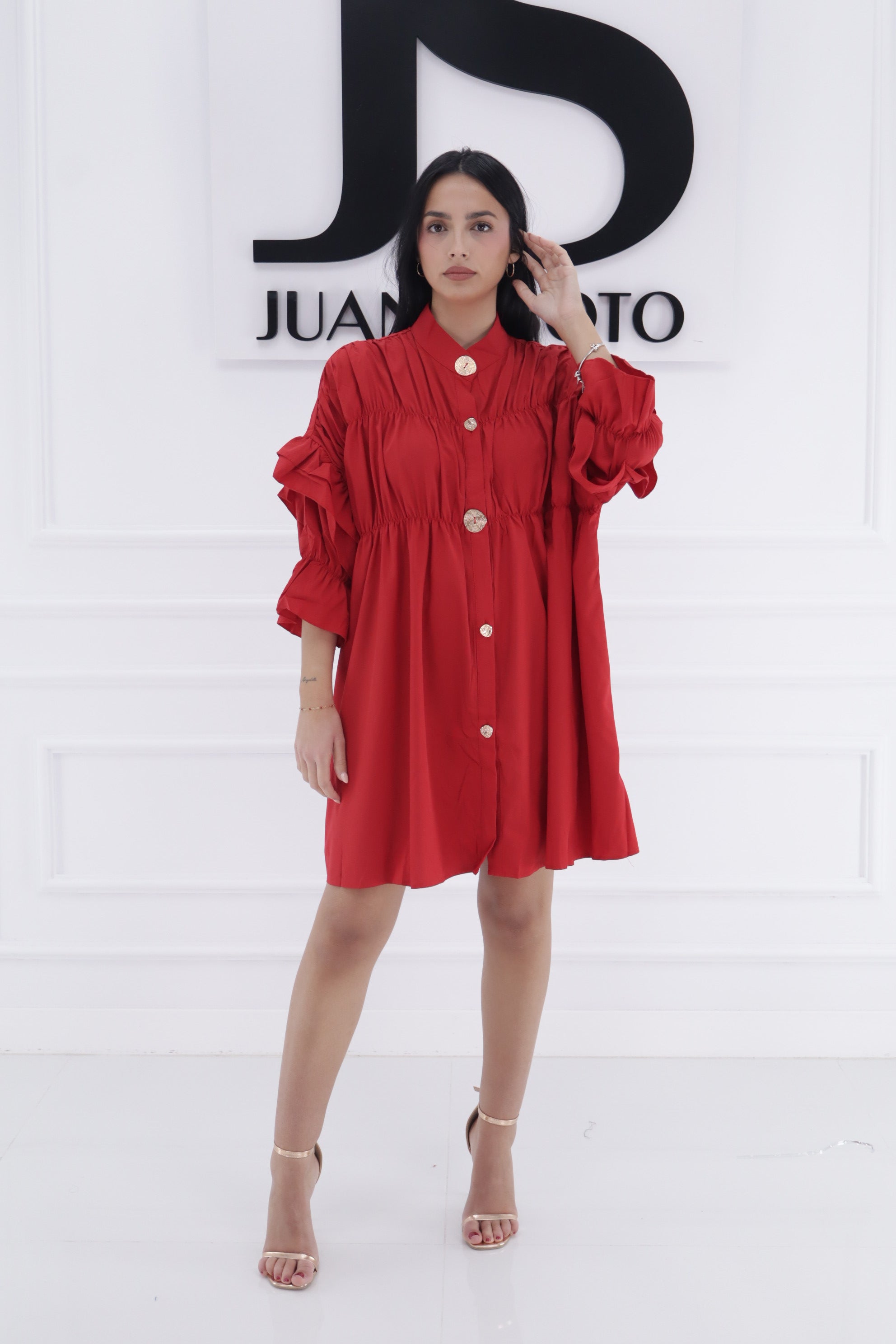 Vestido volantes 9523