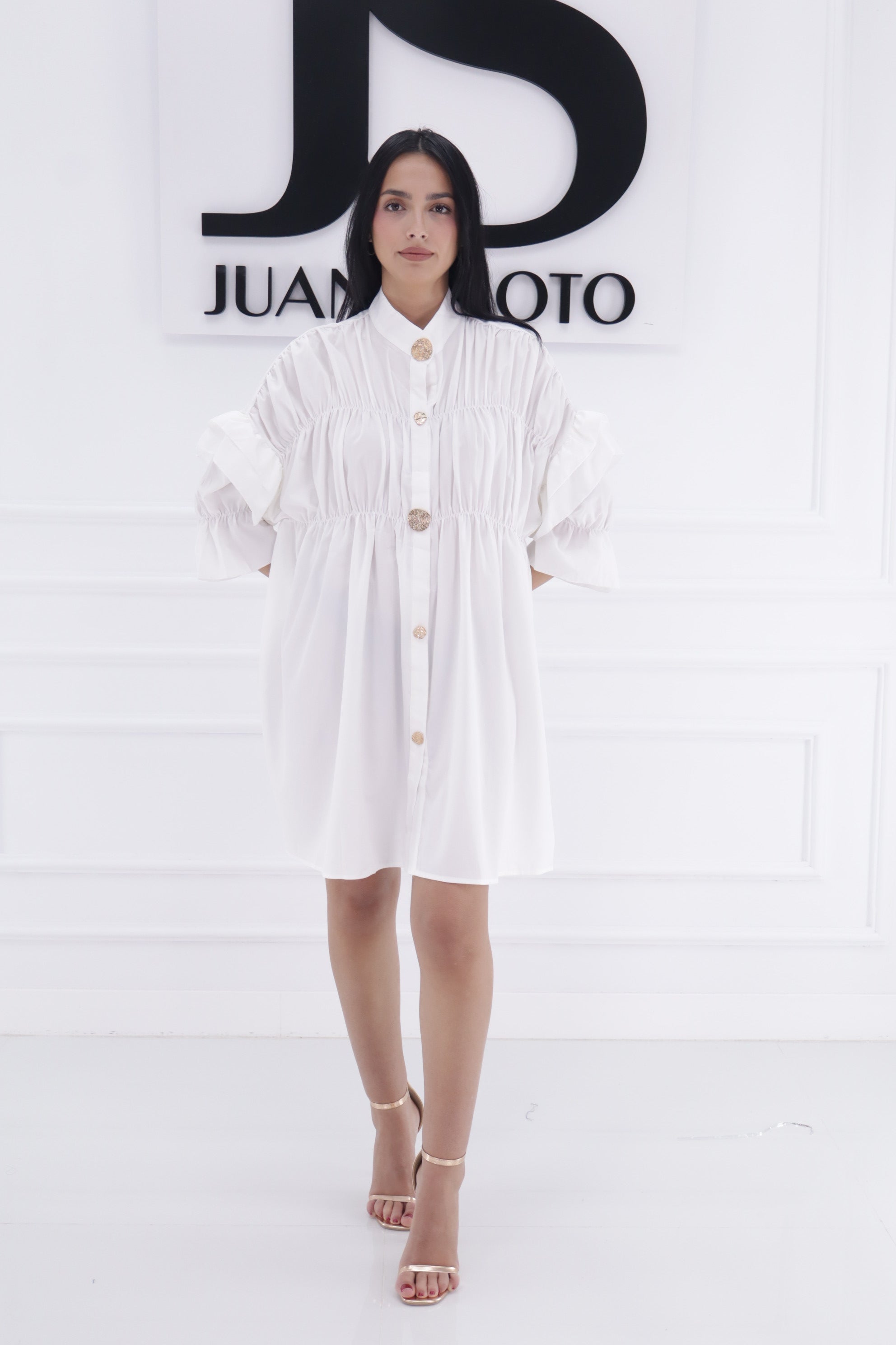 Vestido volantes 9523