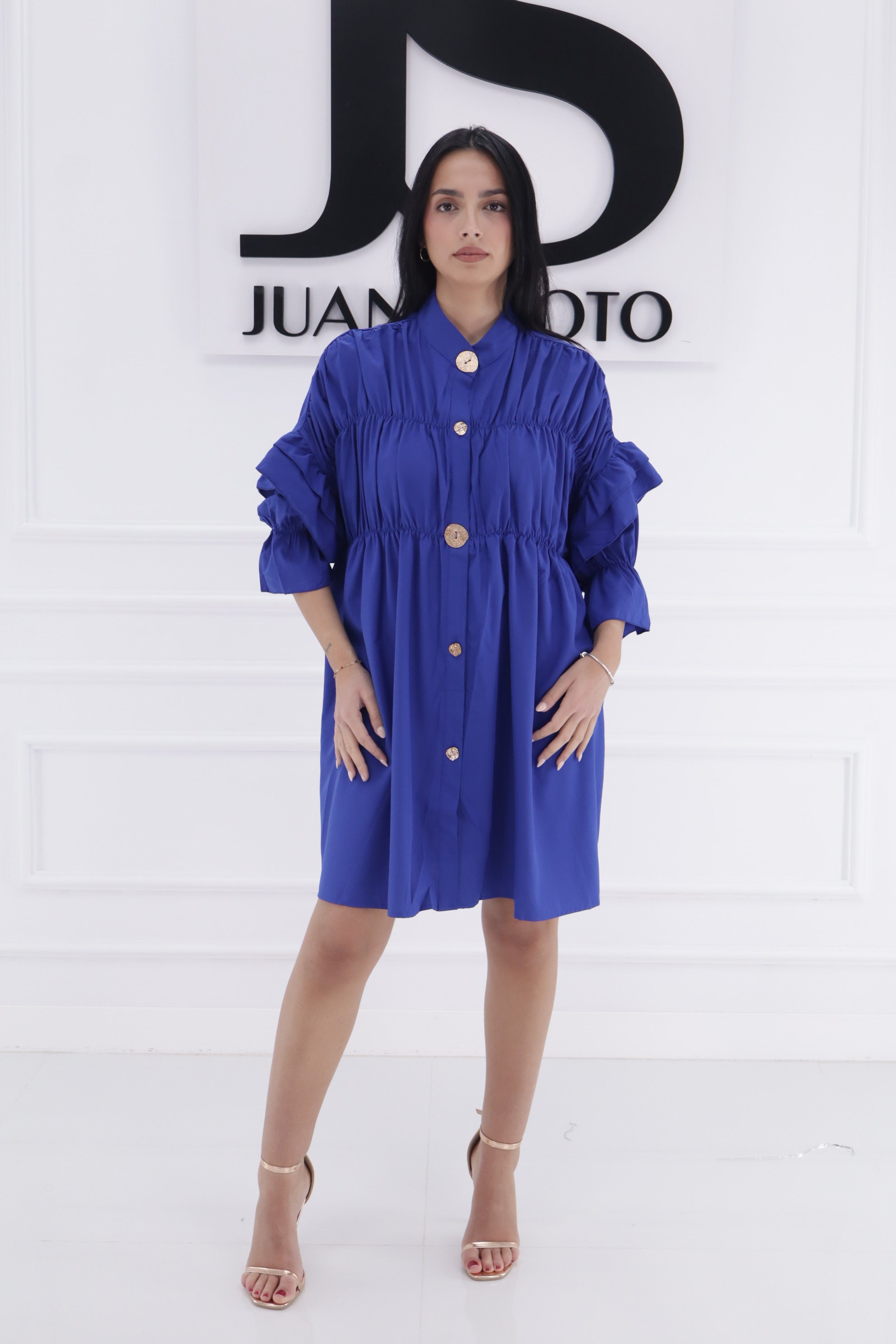 Vestido volantes 9523