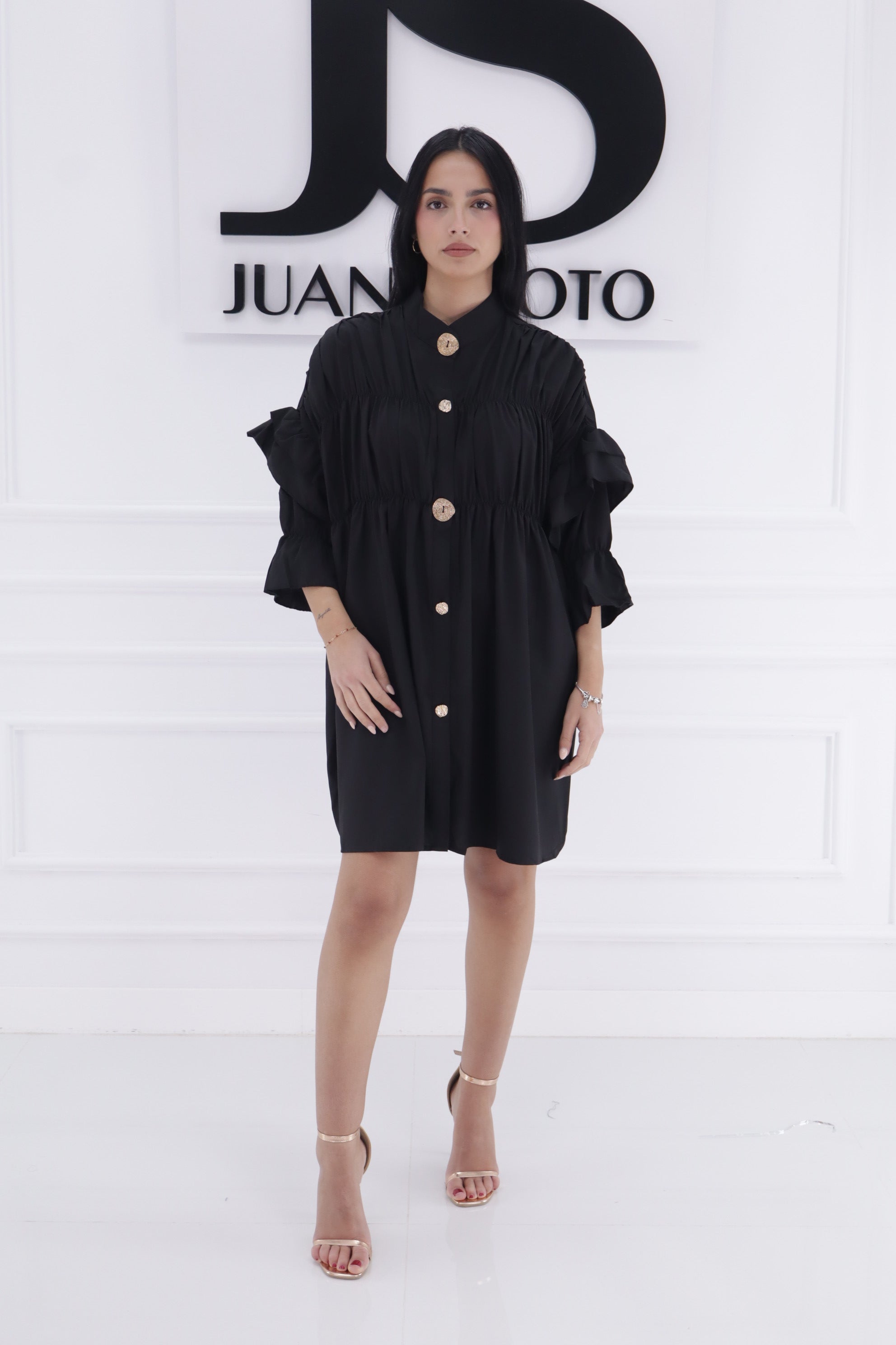 Vestido volantes 9523