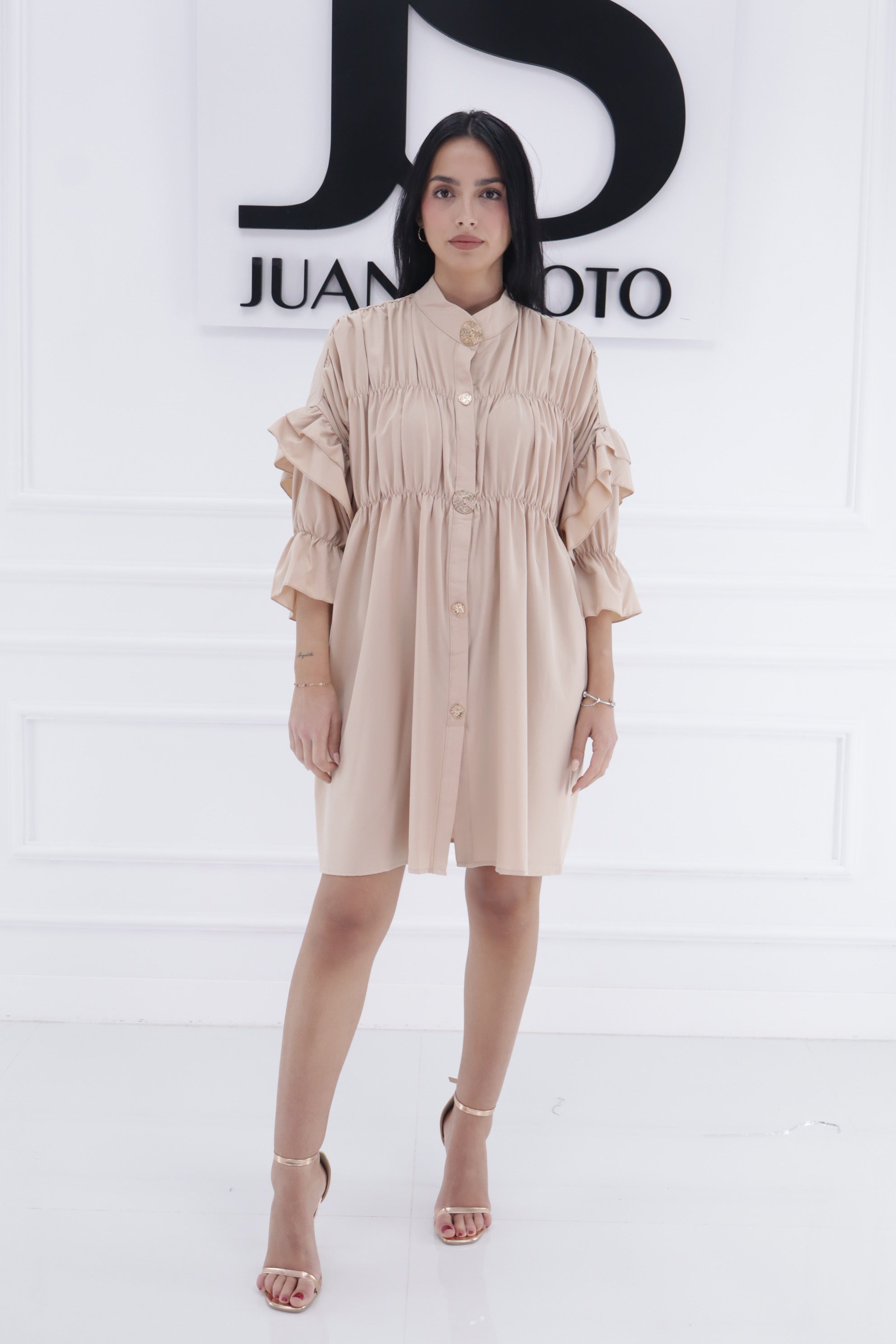 Vestido volantes 9523