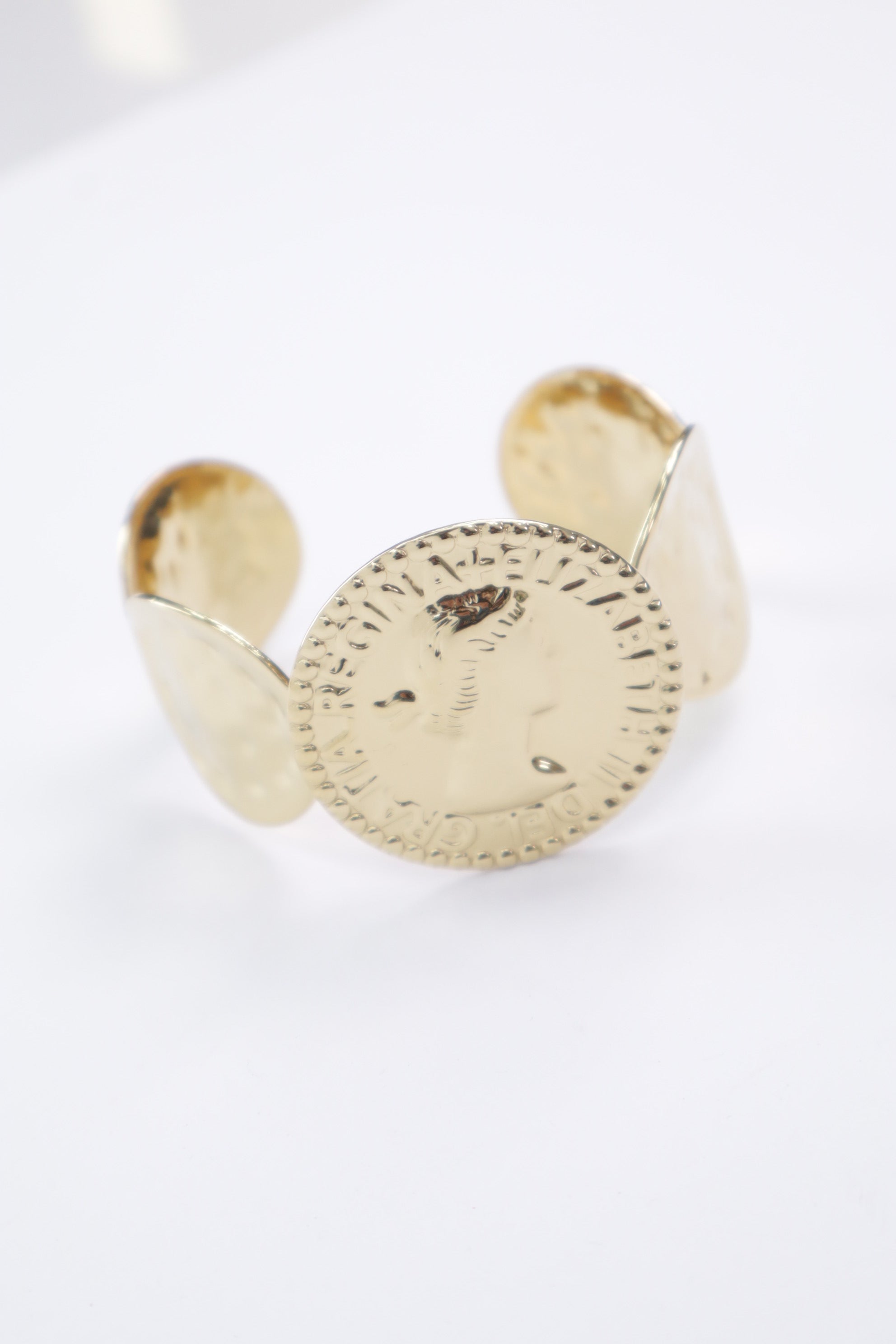 Brazalete acero monedas 08479