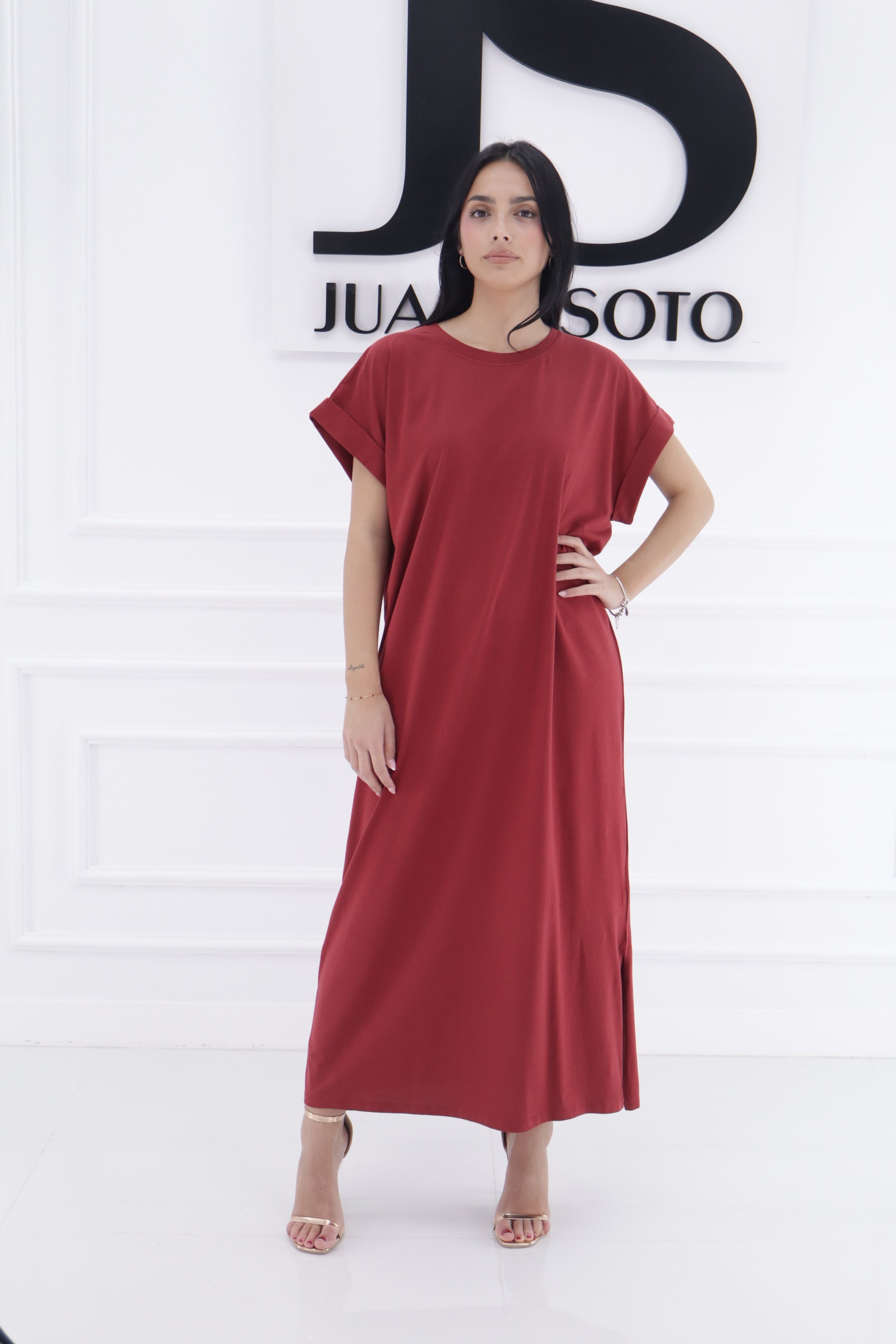 Vestido cuello redondo 26TX0307