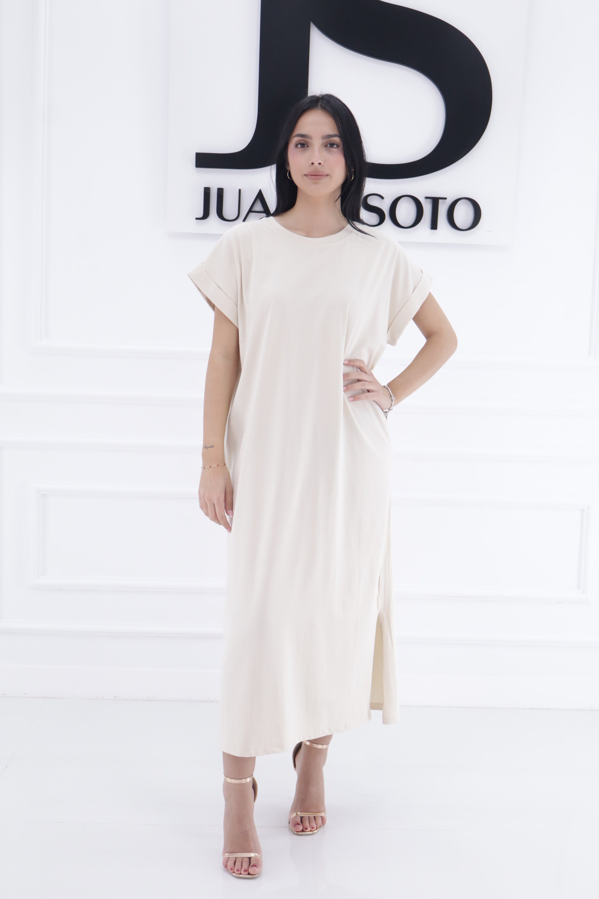 Vestido cuello redondo 26TX0307