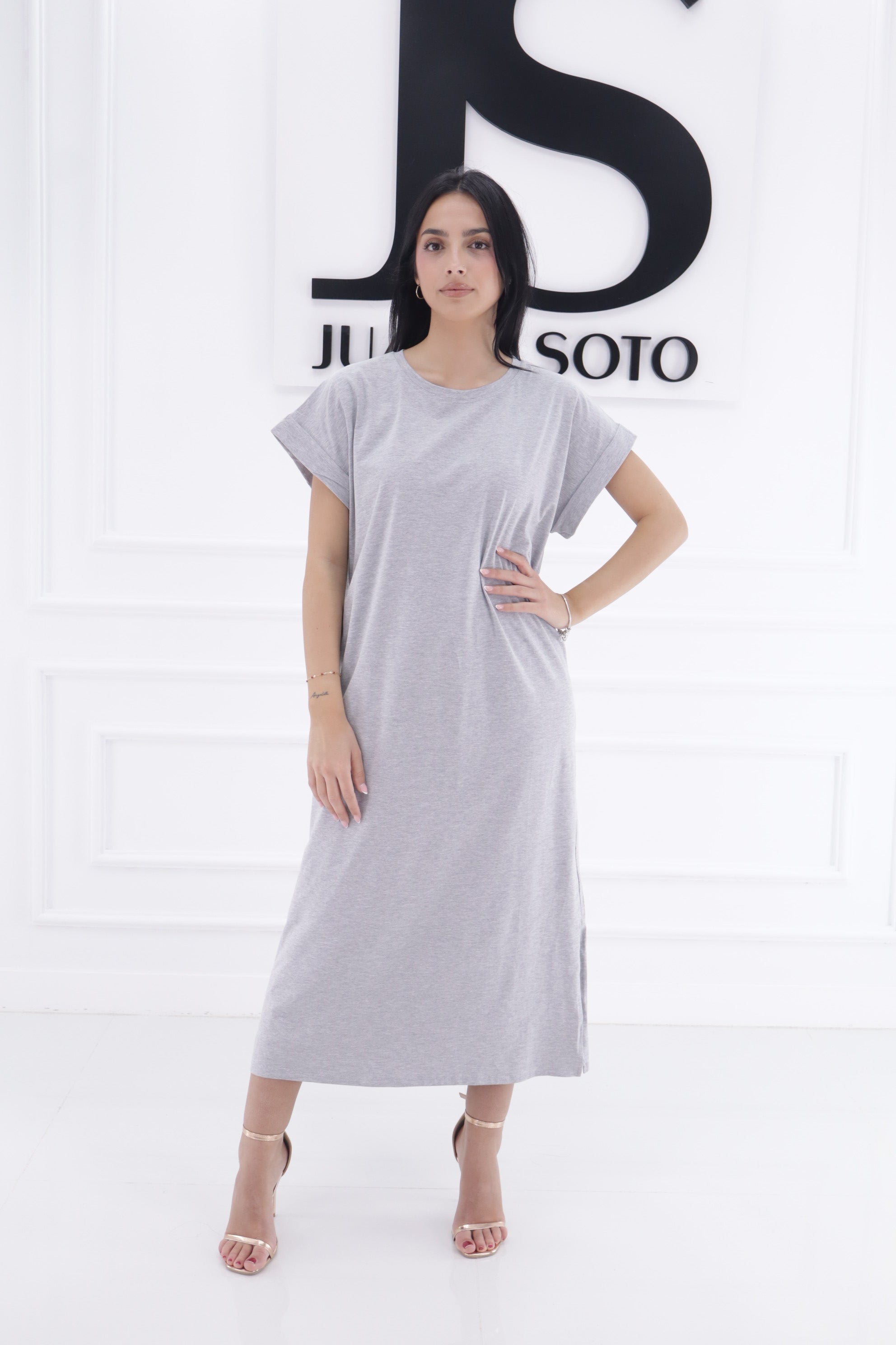 Vestido cuello redondo 26TX0307