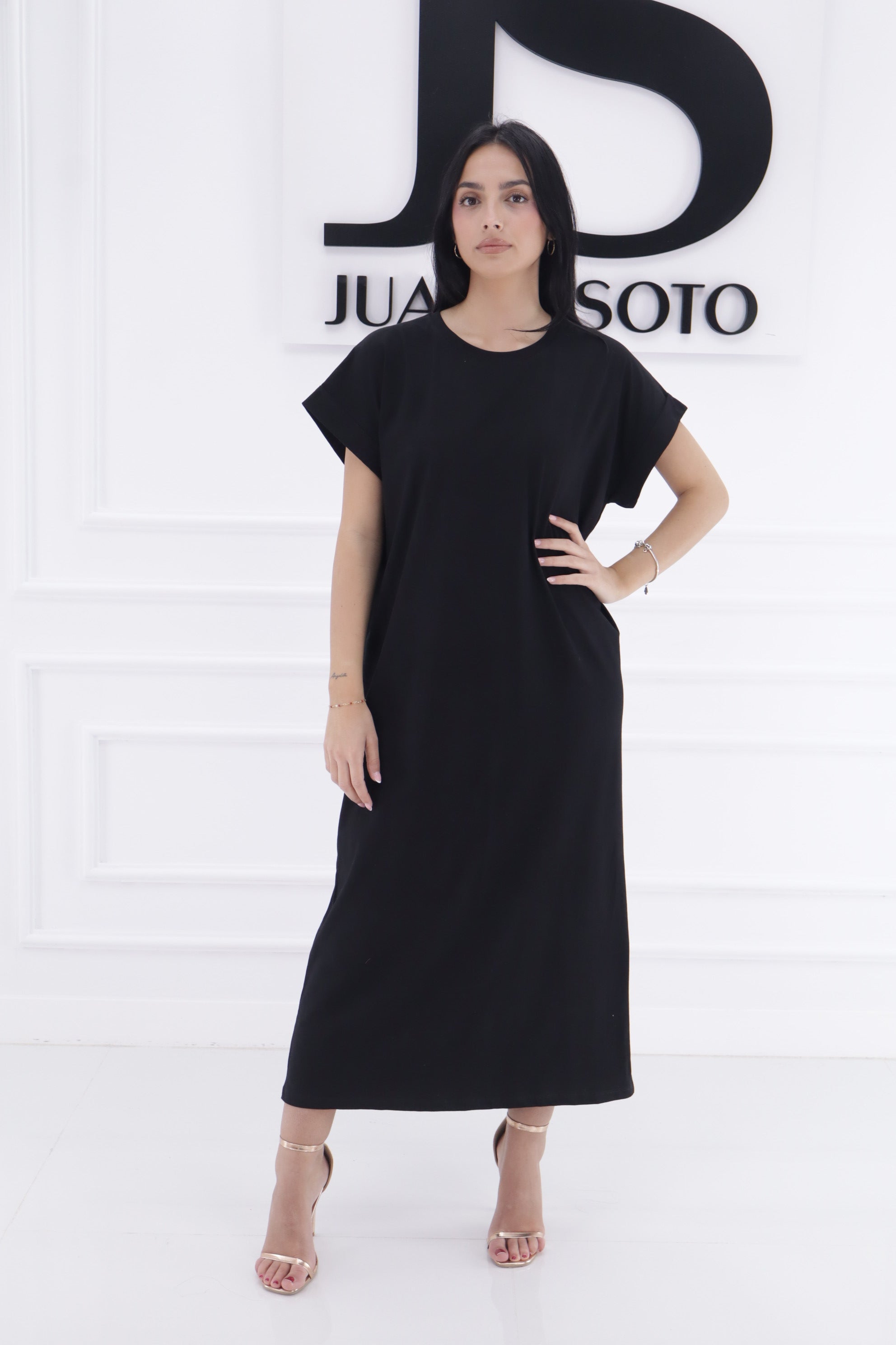 Vestido cuello redondo 26TX0307