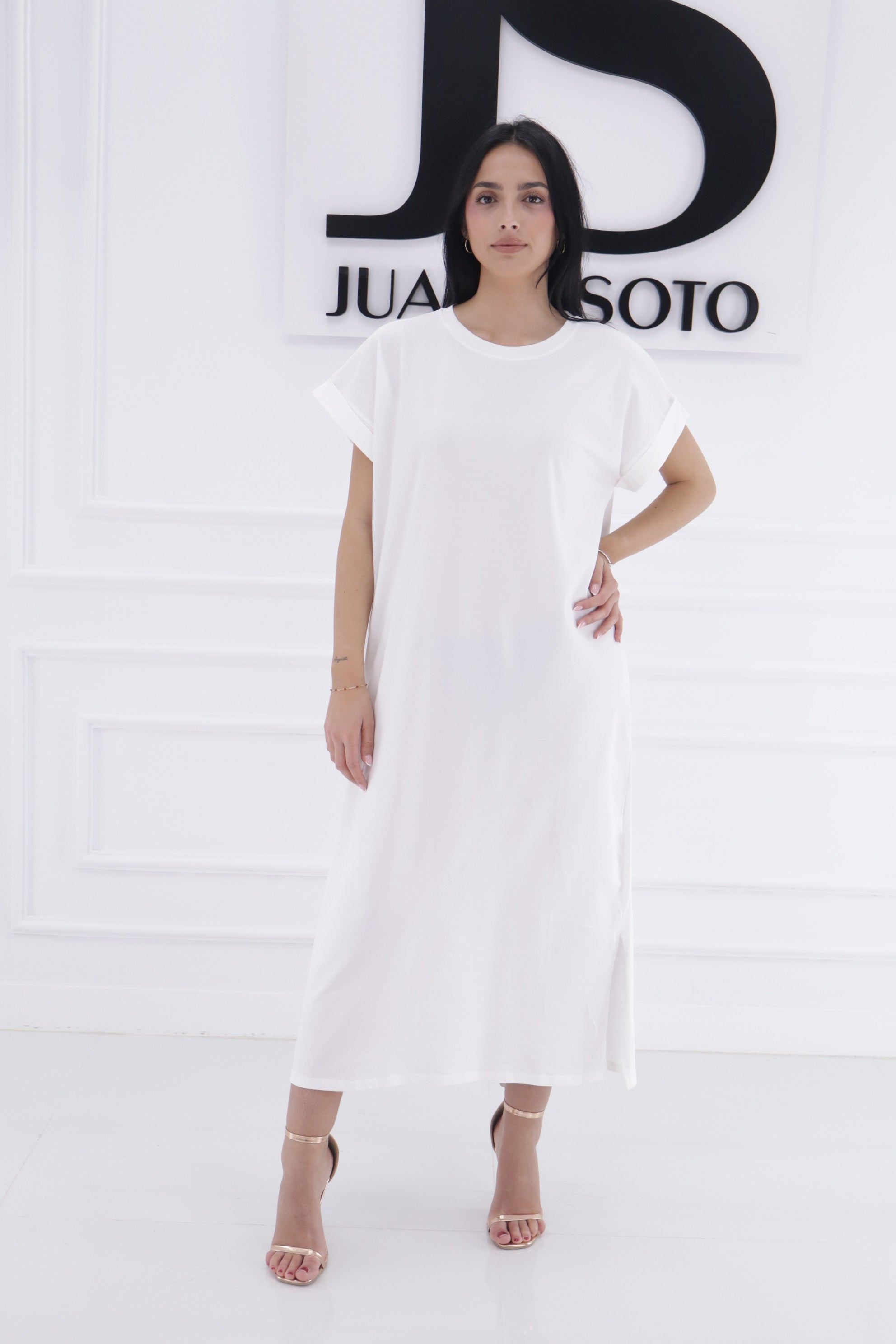 Vestido cuello redondo 26TX0307