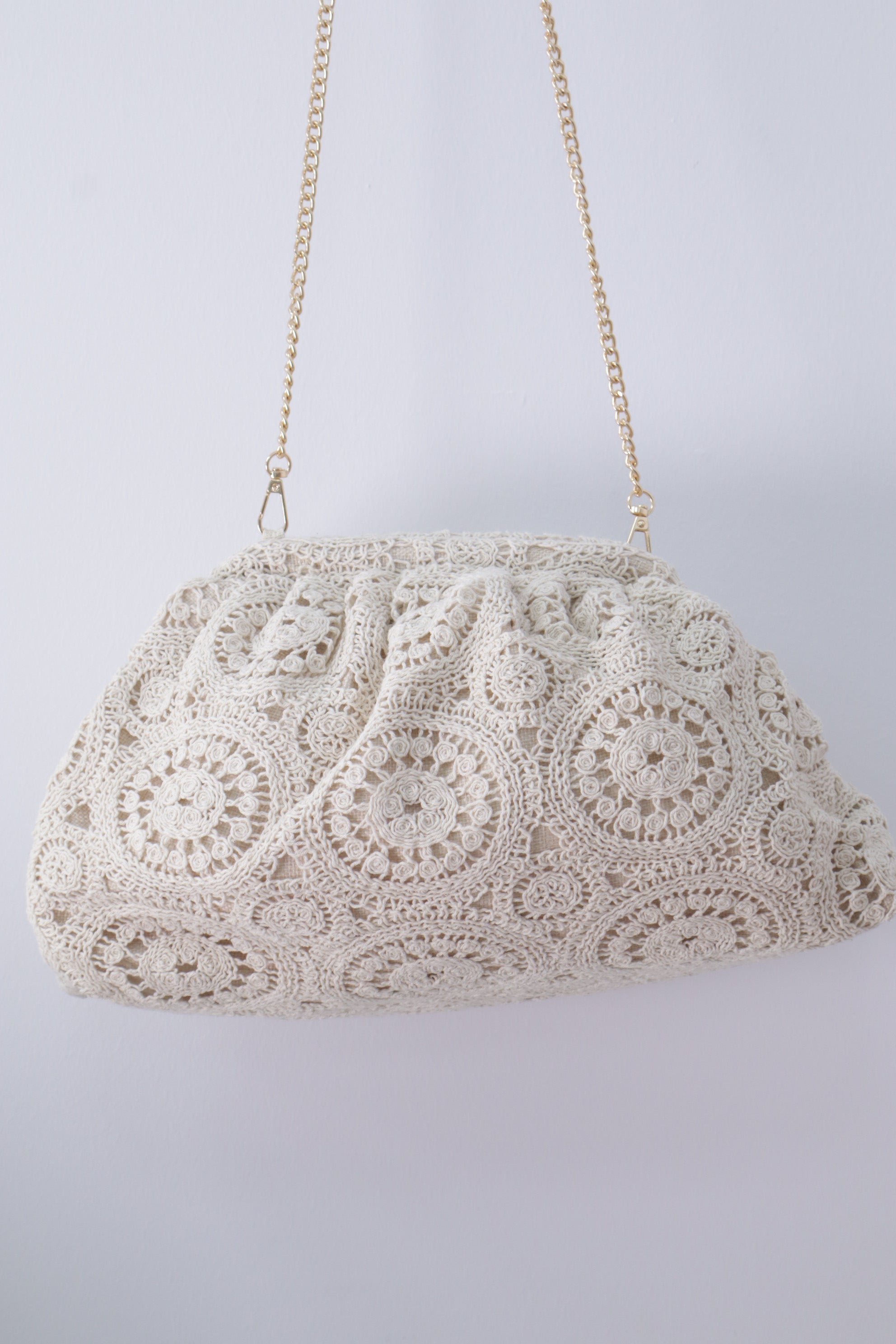 Bolso/cartera beig crochet