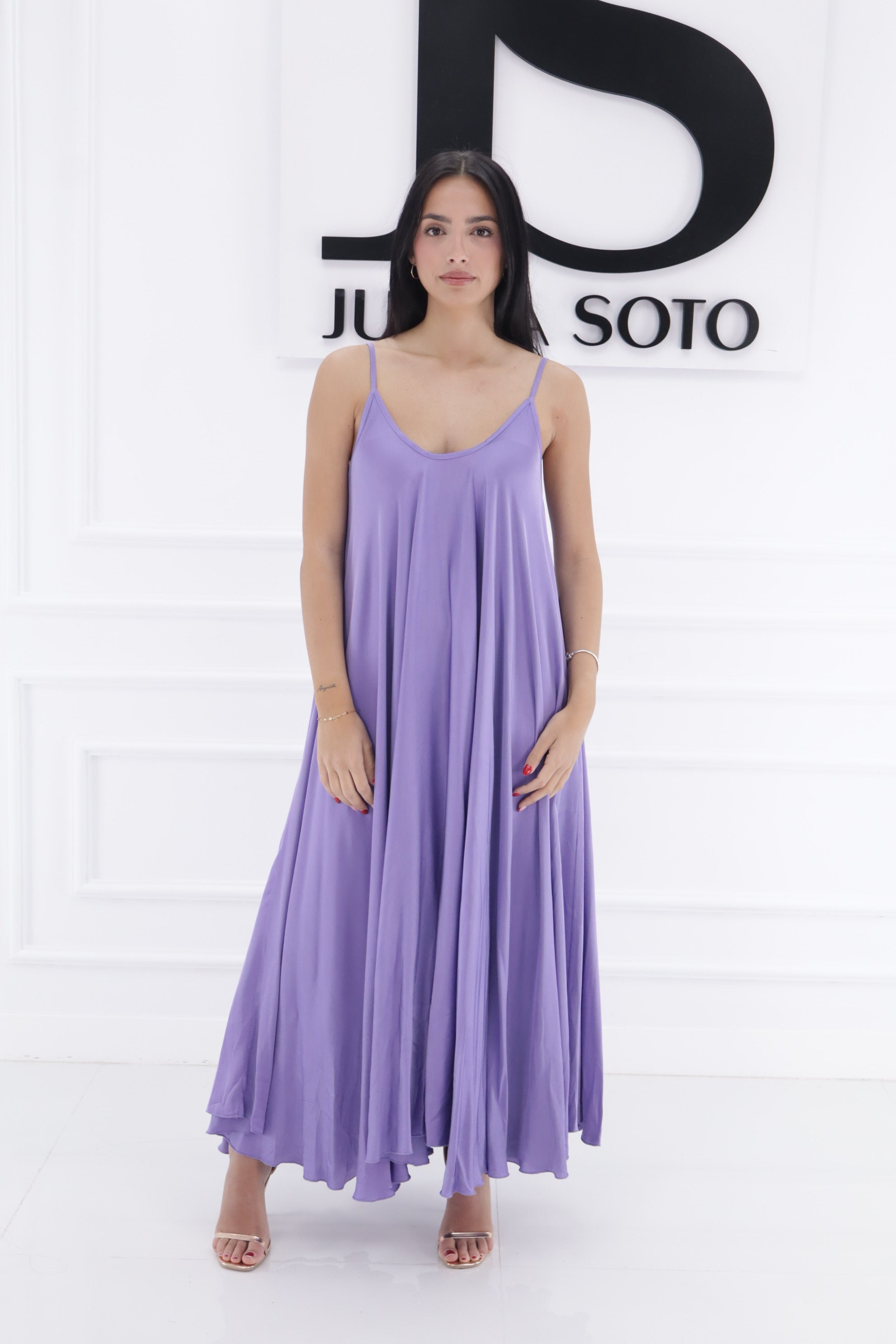 Vestido lencero vuelo 9712