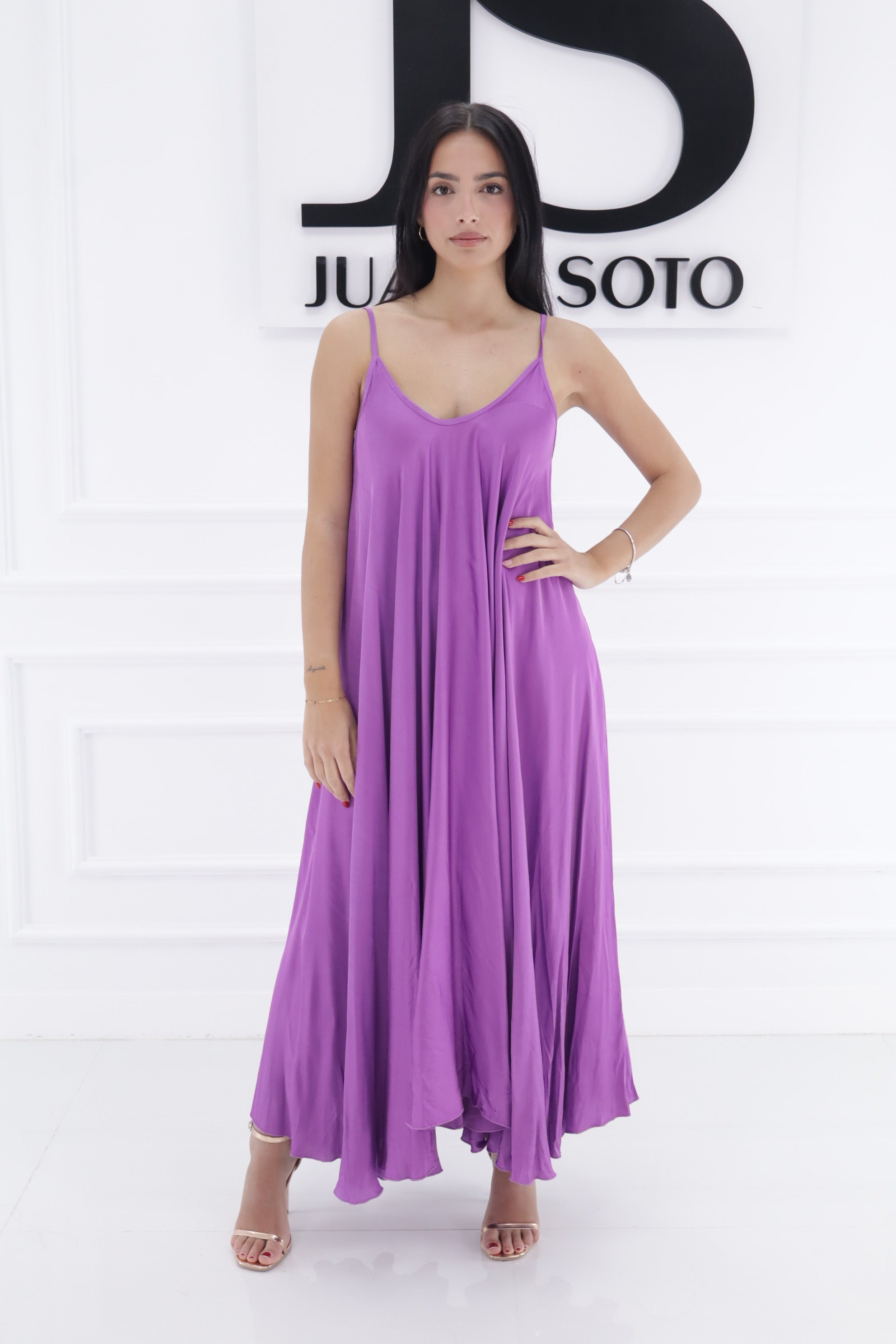 Vestido lencero vuelo 9712