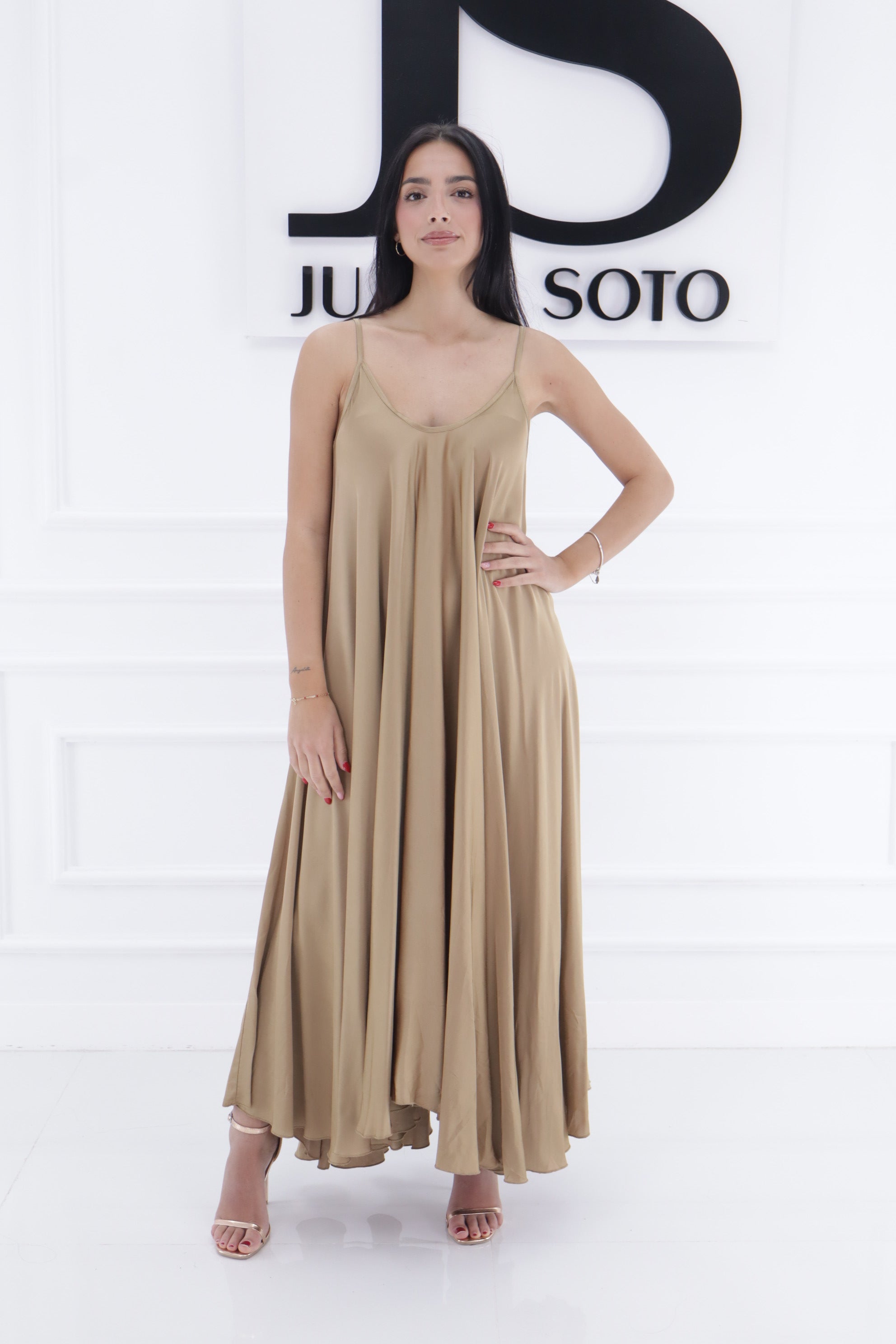 Vestido lencero vuelo 9712