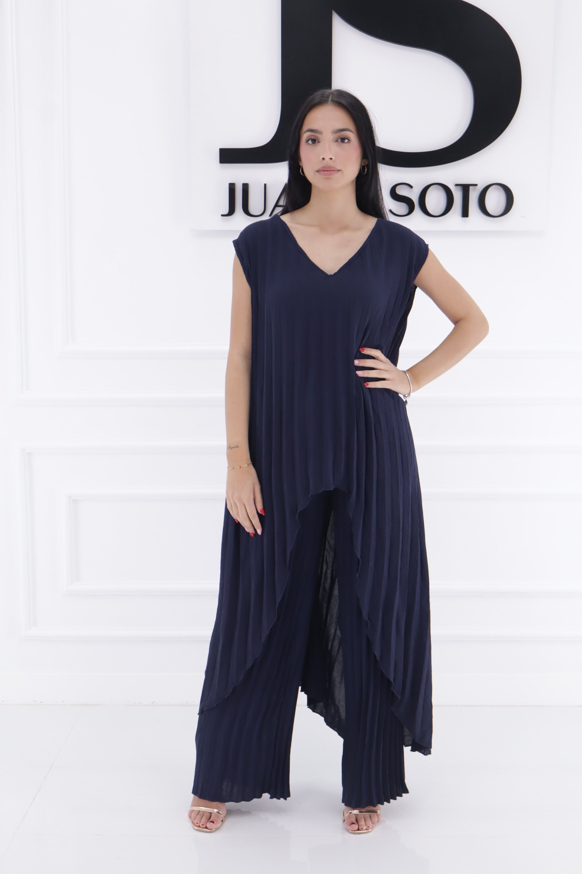 Conjunto  ELEGANTE plisado 2913