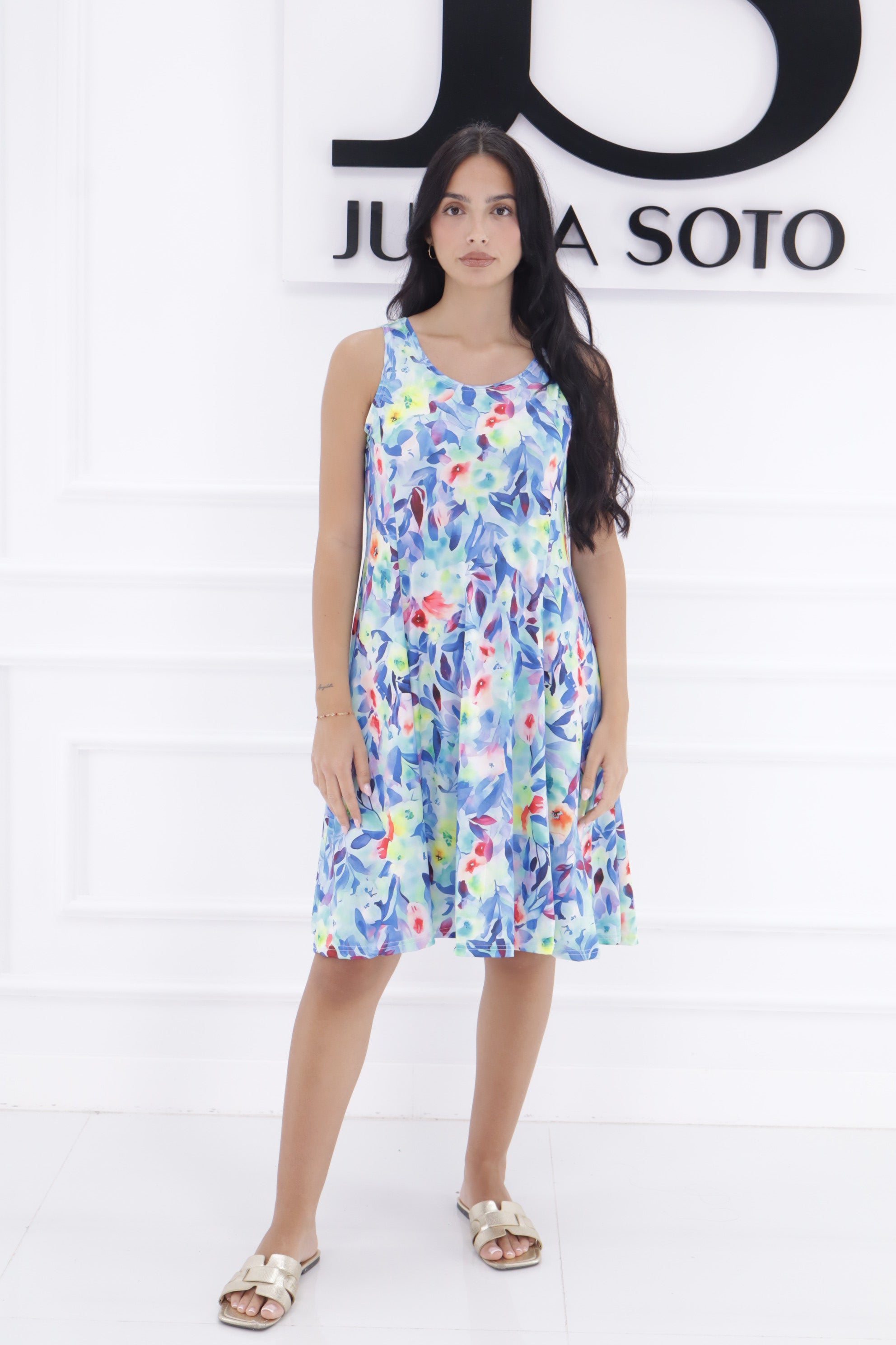 Vestido flores YE15