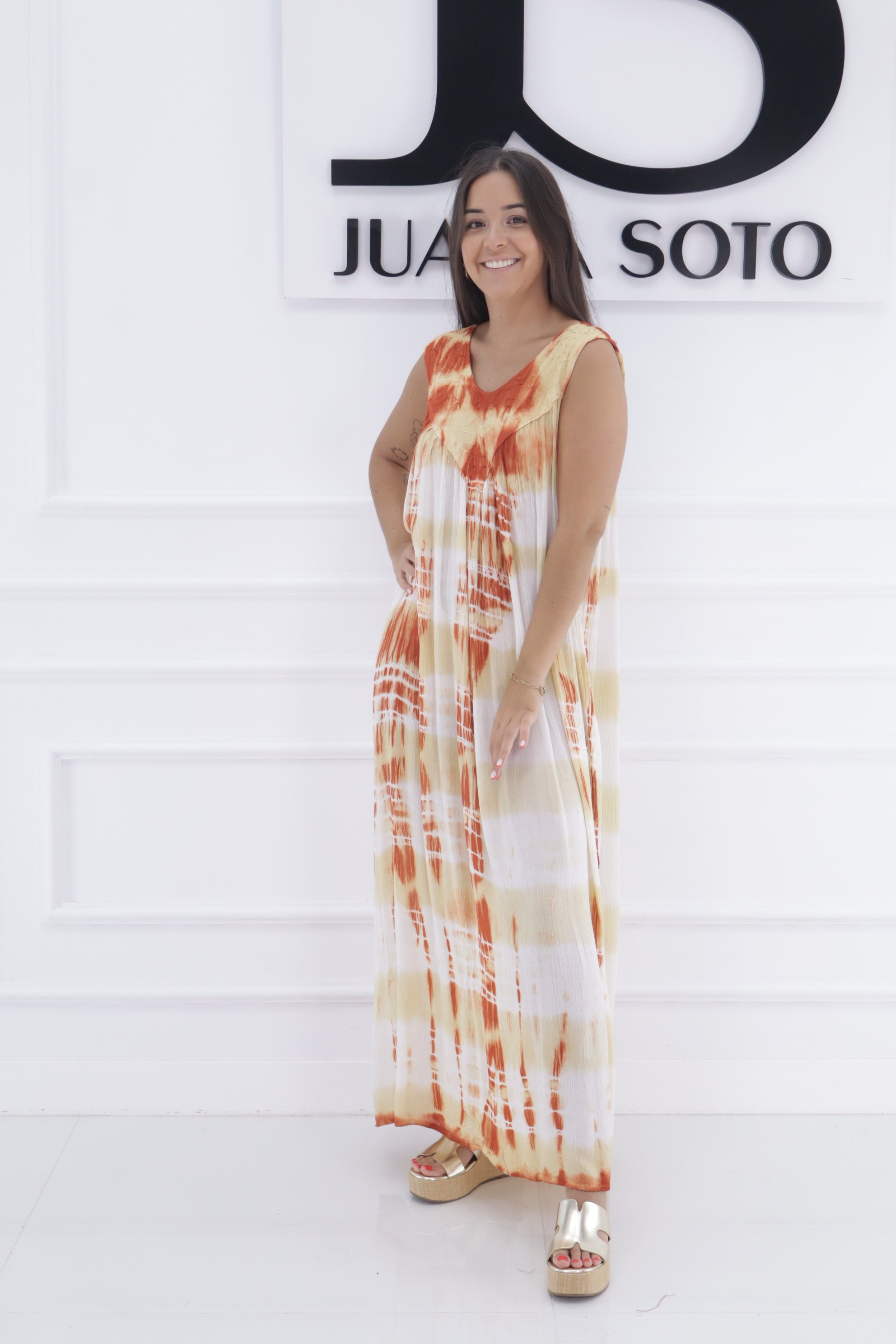 Vestido degradado tirante grueso 2013