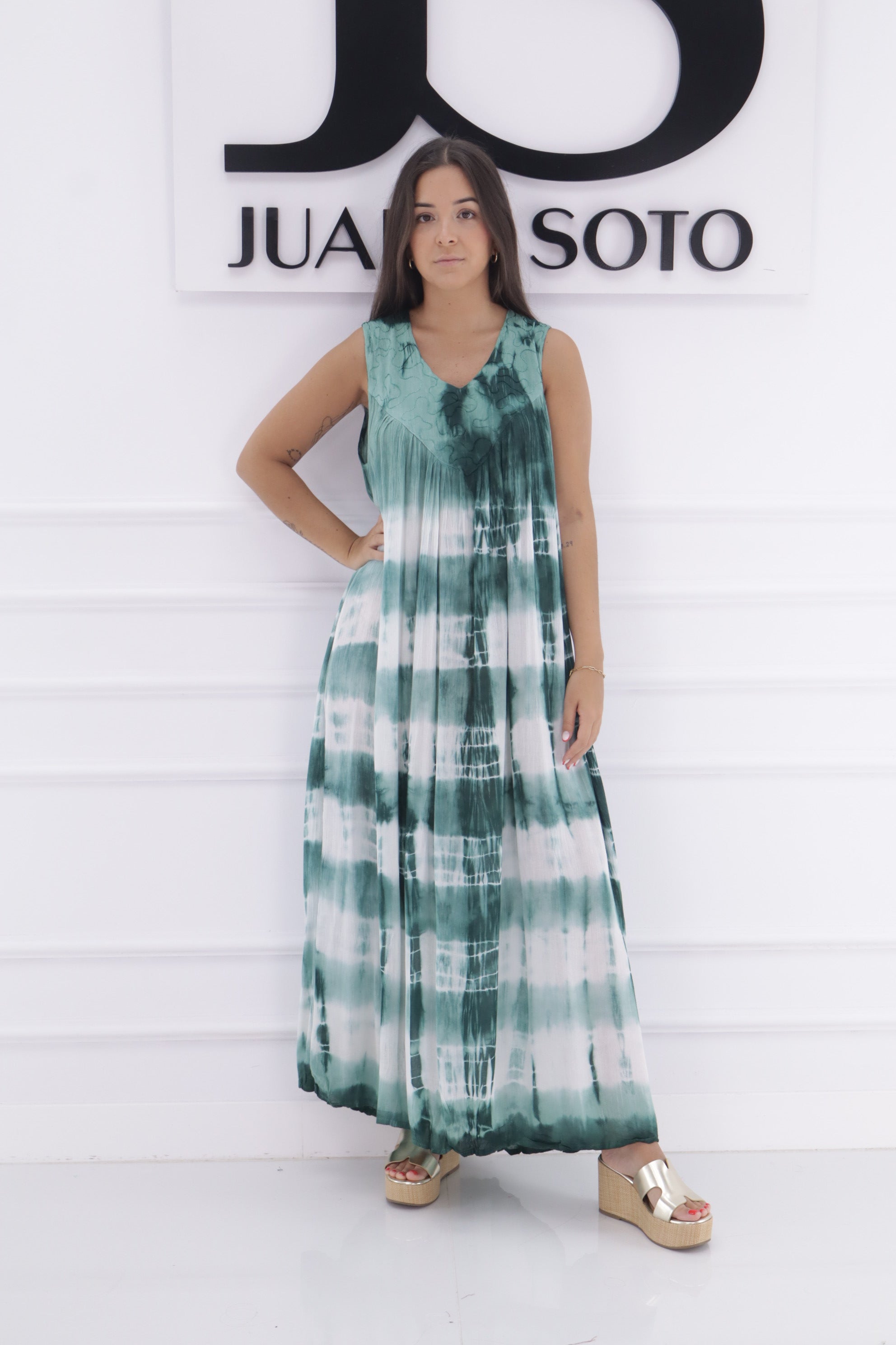 Vestido degradado tirante grueso 2013