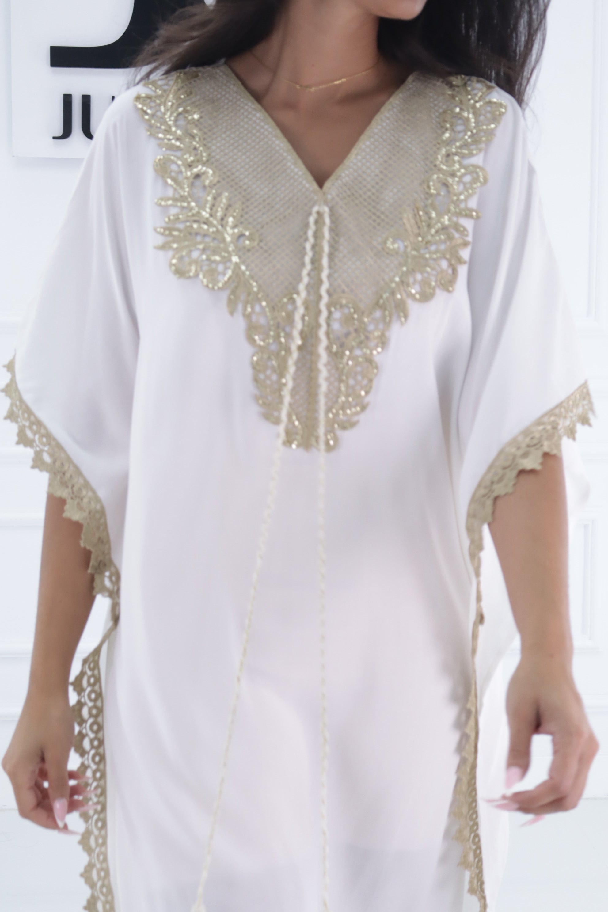 Vestido Marruecos dorado DD006