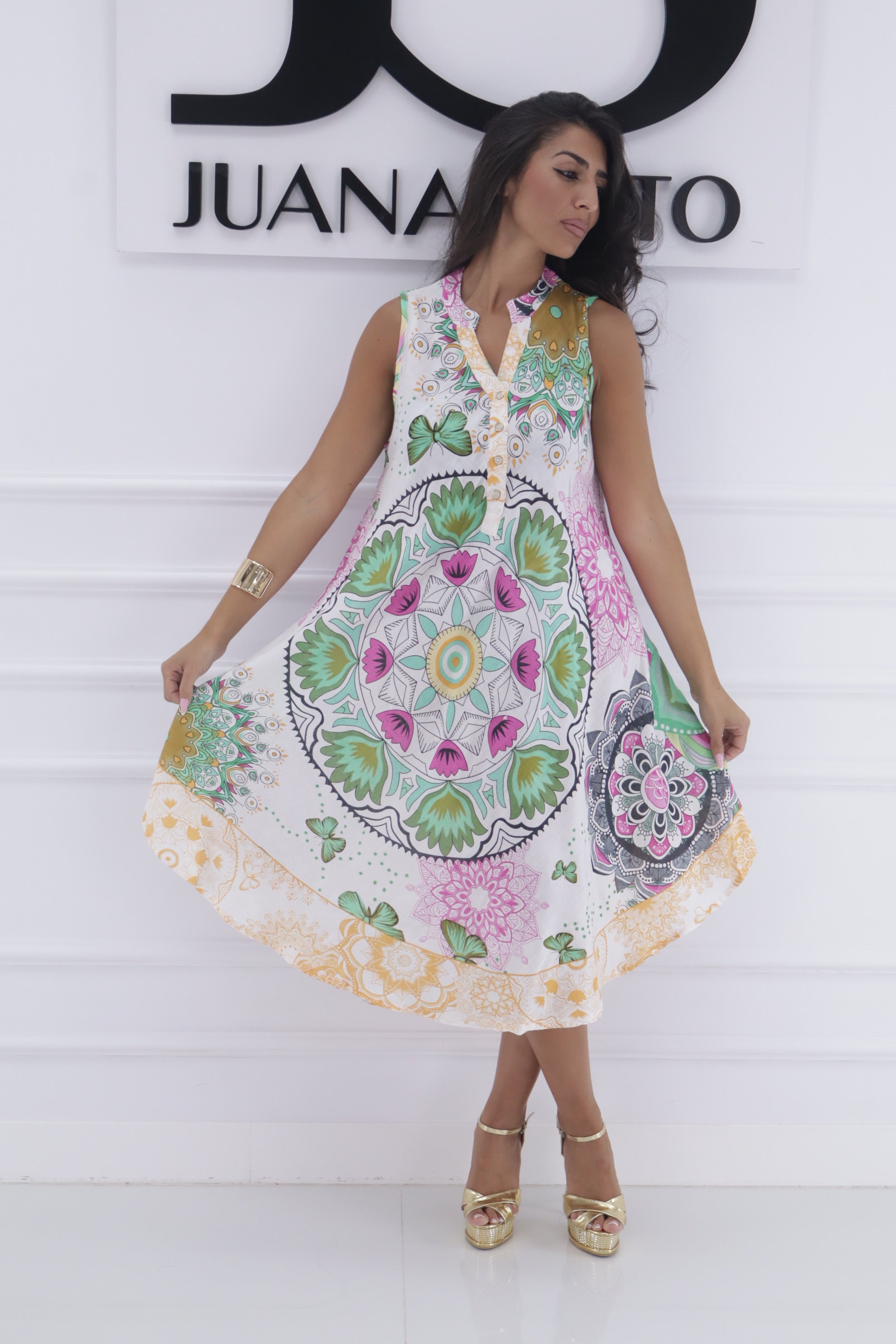 Vestido mandala-mariposa CH-329