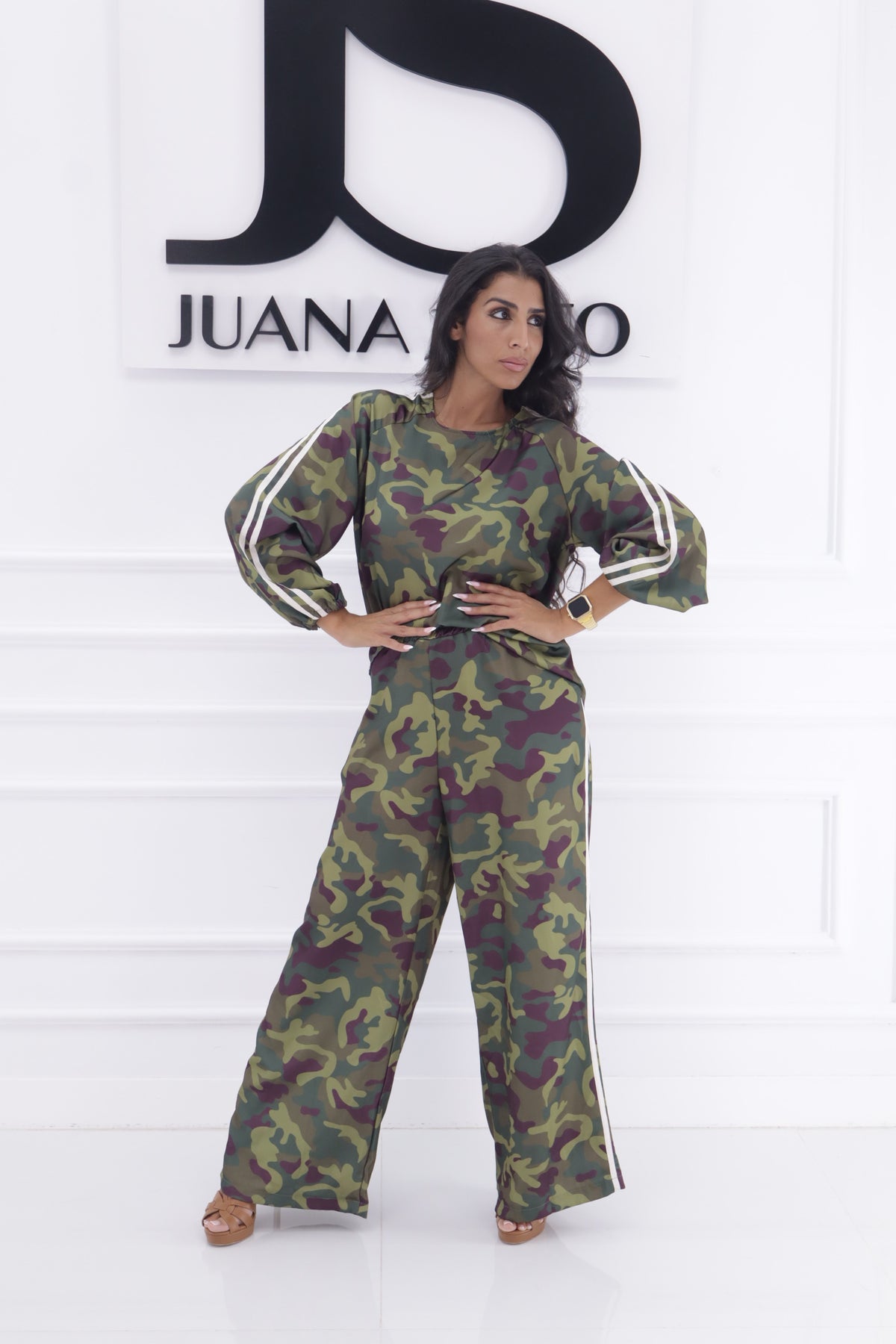 Conjunto estampado raya