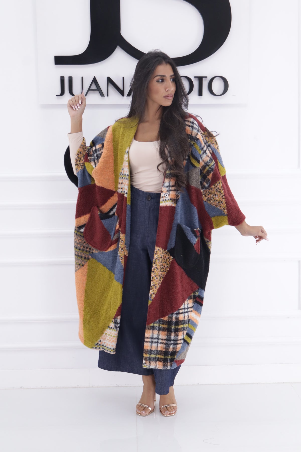 Abrigo parches colores G-11427-2