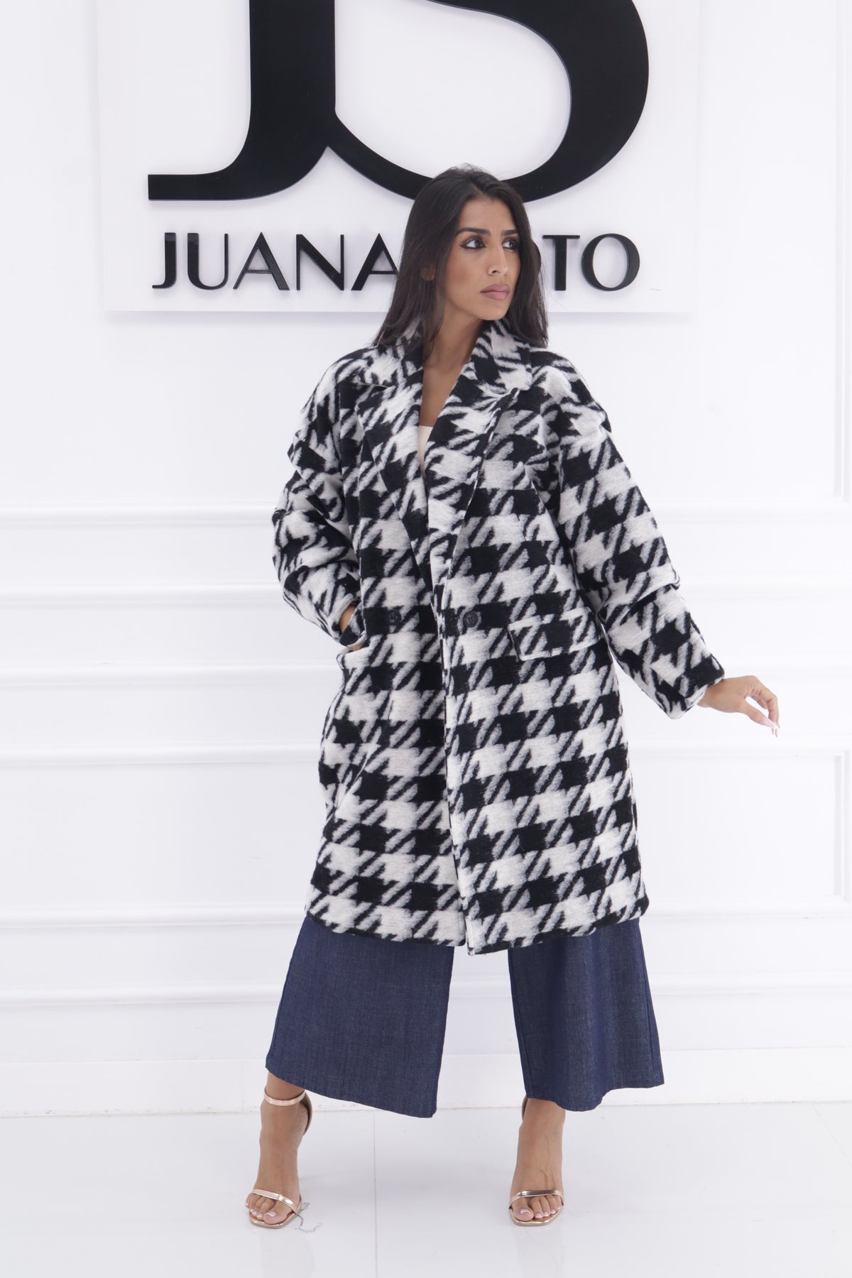 Abrigo pata de gallo G-2989