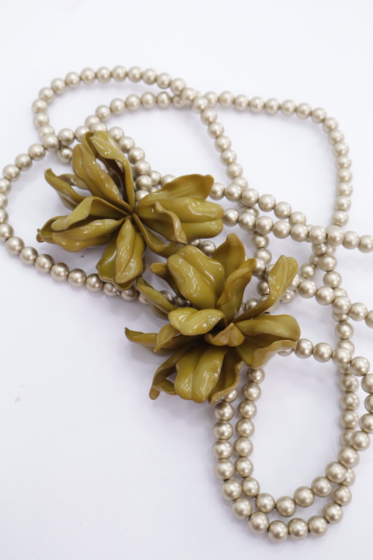 Collar flores bolitas 56781