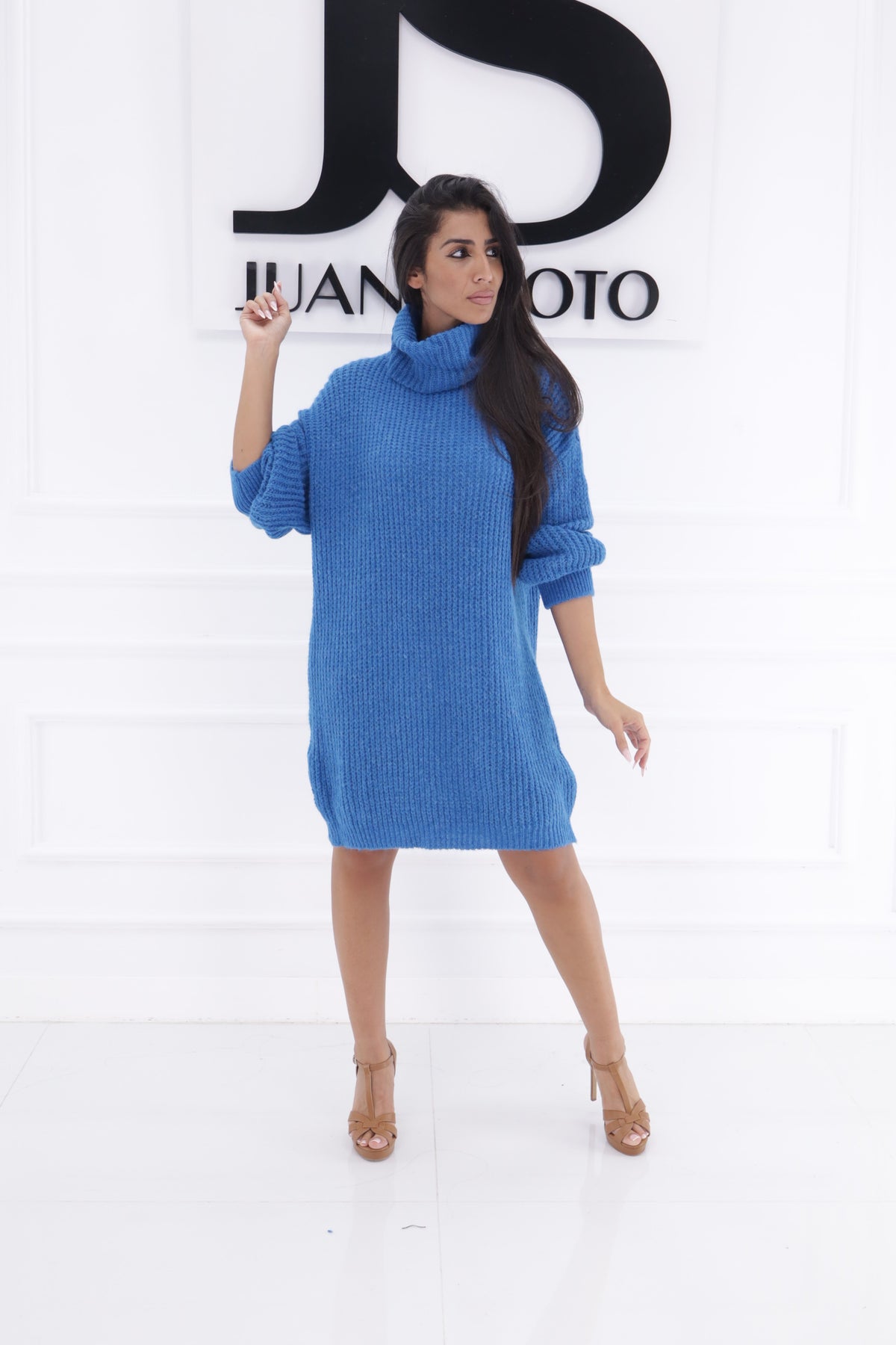 Vestido cuello alto 1799
