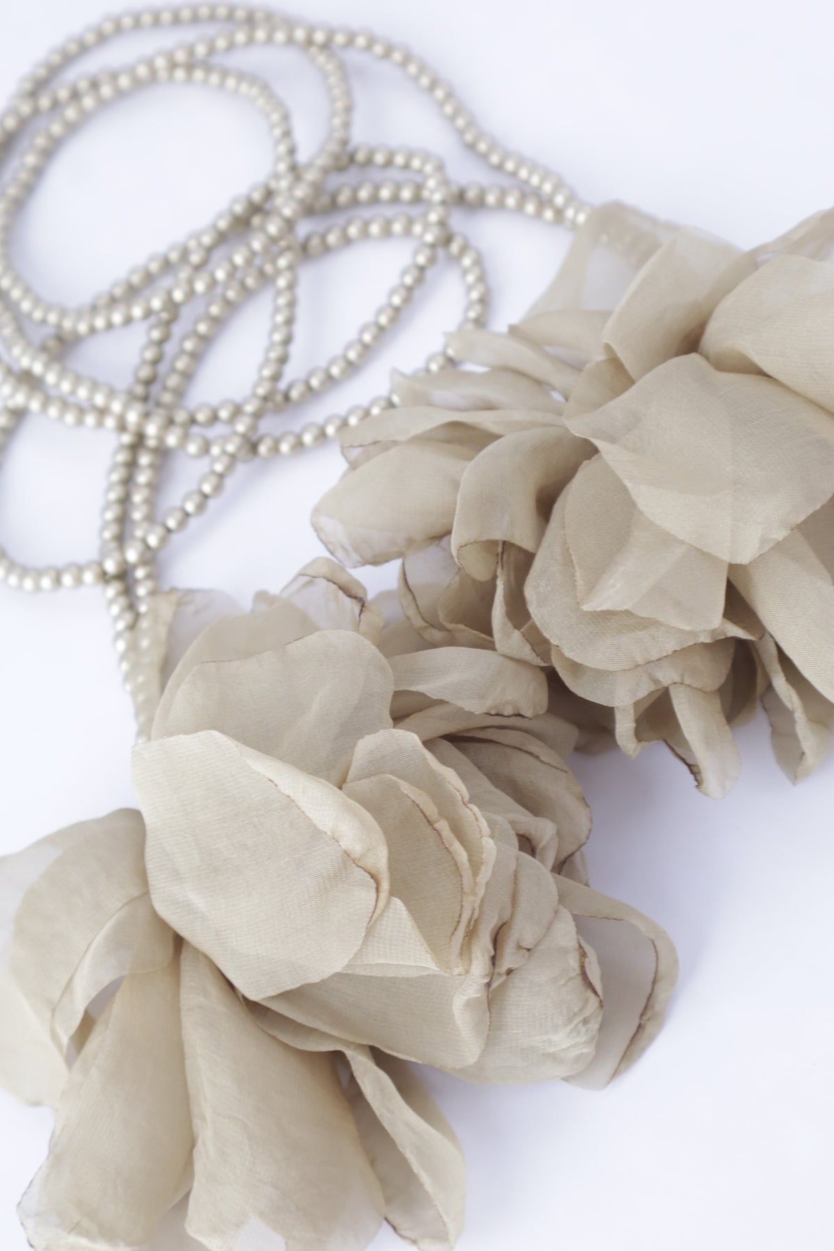 Collar perlas flor 532451