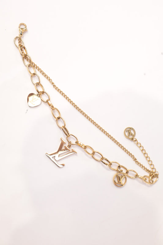 Pulsera vl abalorios(acero)