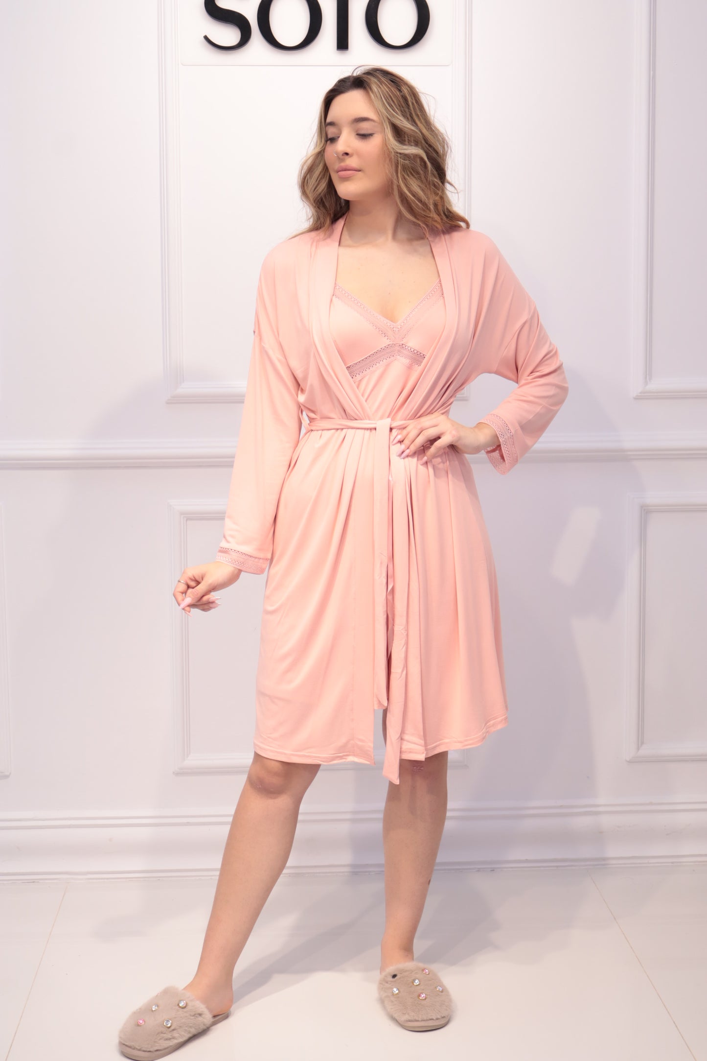 Pijama 2 piezas VALENTINA (camison + bata) 2247348