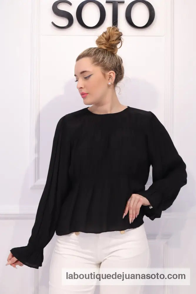 Blusa a6340 NEGRO